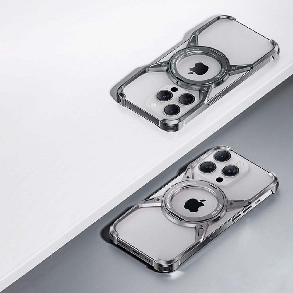 NexTECH® | Boundless Aluminum Alloy Case with 360° Magnetic Kickstand for iPhone