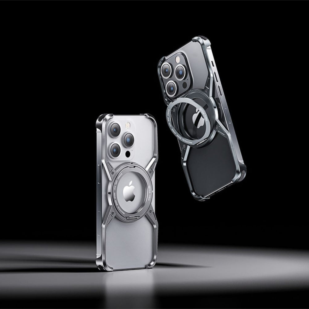 NexTECH® | Boundless Aluminum Alloy Case with 360° Magnetic Kickstand for iPhone