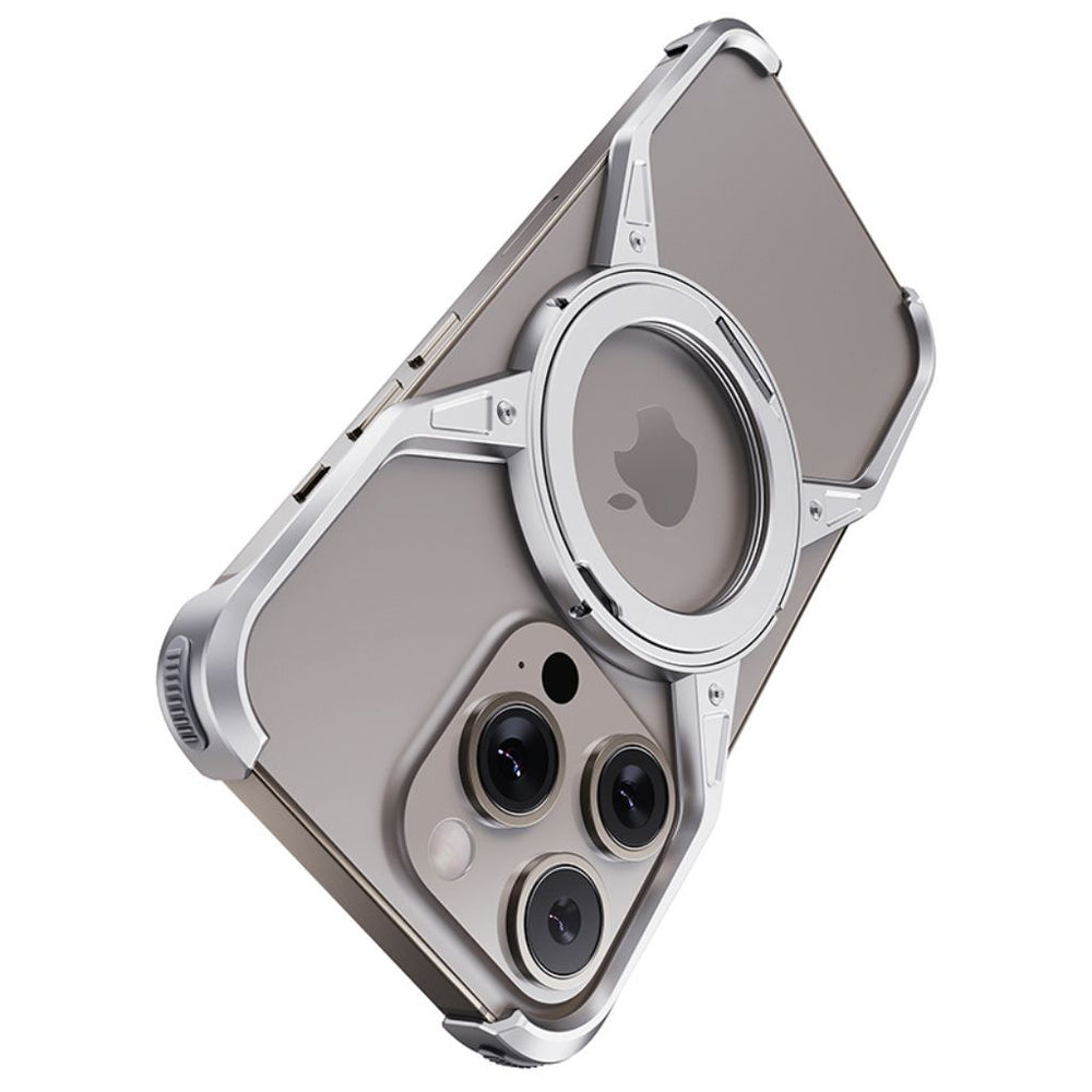 NexTECH® | Boundless Aluminum Alloy Case with 360° Magnetic Kickstand for iPhone