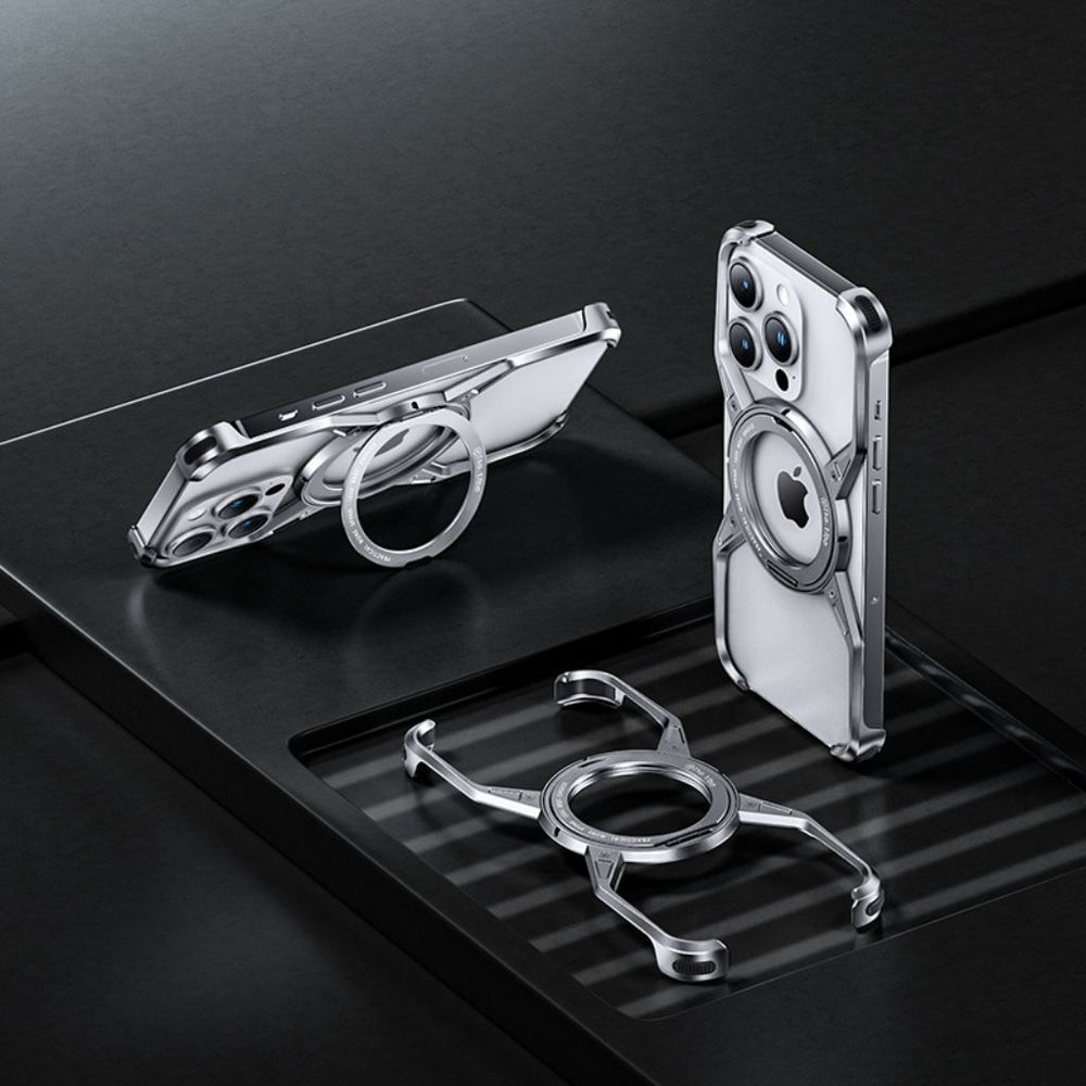 NexTECH® | Boundless Aluminum Alloy Case with 360° Magnetic Kickstand for iPhone