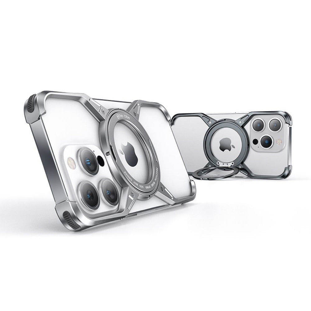 NexTECH® | Boundless Aluminum Alloy Case with 360° Magnetic Kickstand for iPhone