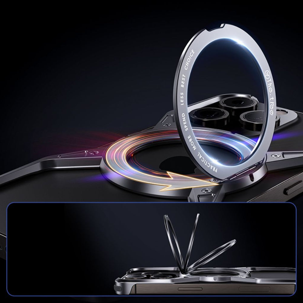 NexTECH® | Boundless Aluminum Alloy Case with 360° Magnetic Kickstand for iPhone