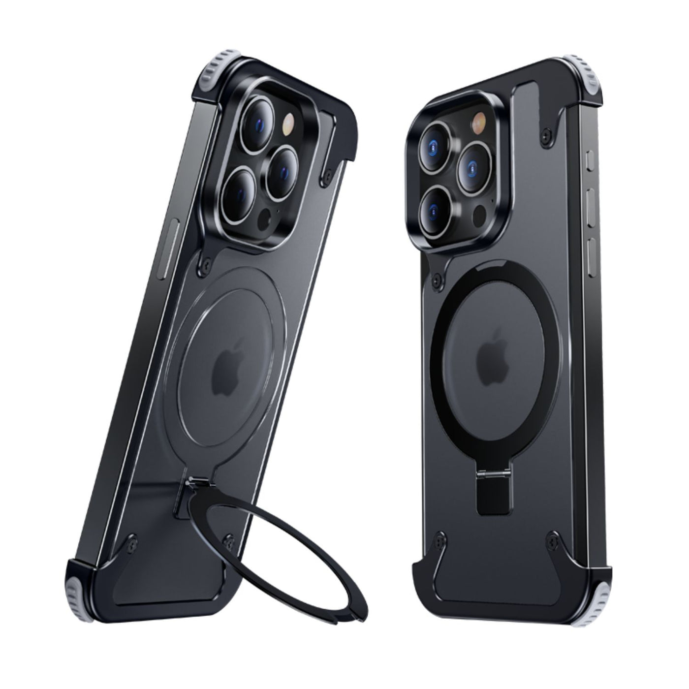 NexTECH® | Magnetic Shockproof Case with Full-Metal 360° Rotation Bracket for iPhone