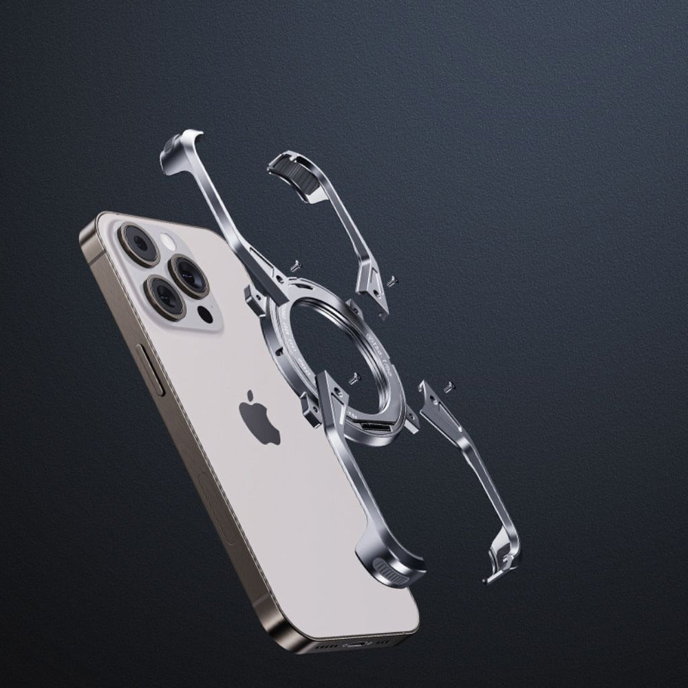 NexTECH® | Boundless Aluminum Alloy Case with 360° Magnetic Kickstand for iPhone