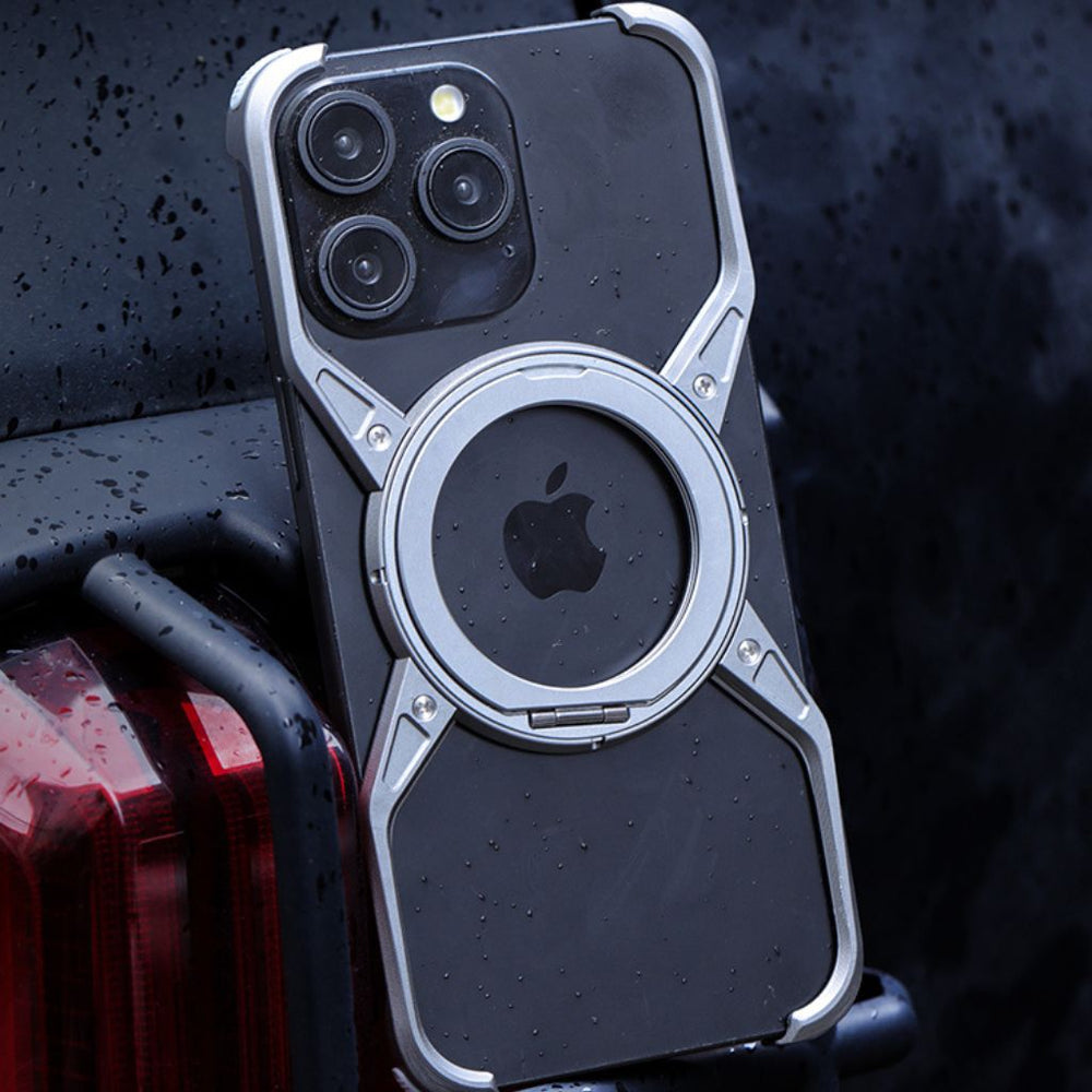 NexTECH® | Boundless Aluminum Alloy Case with 360° Magnetic Kickstand for iPhone