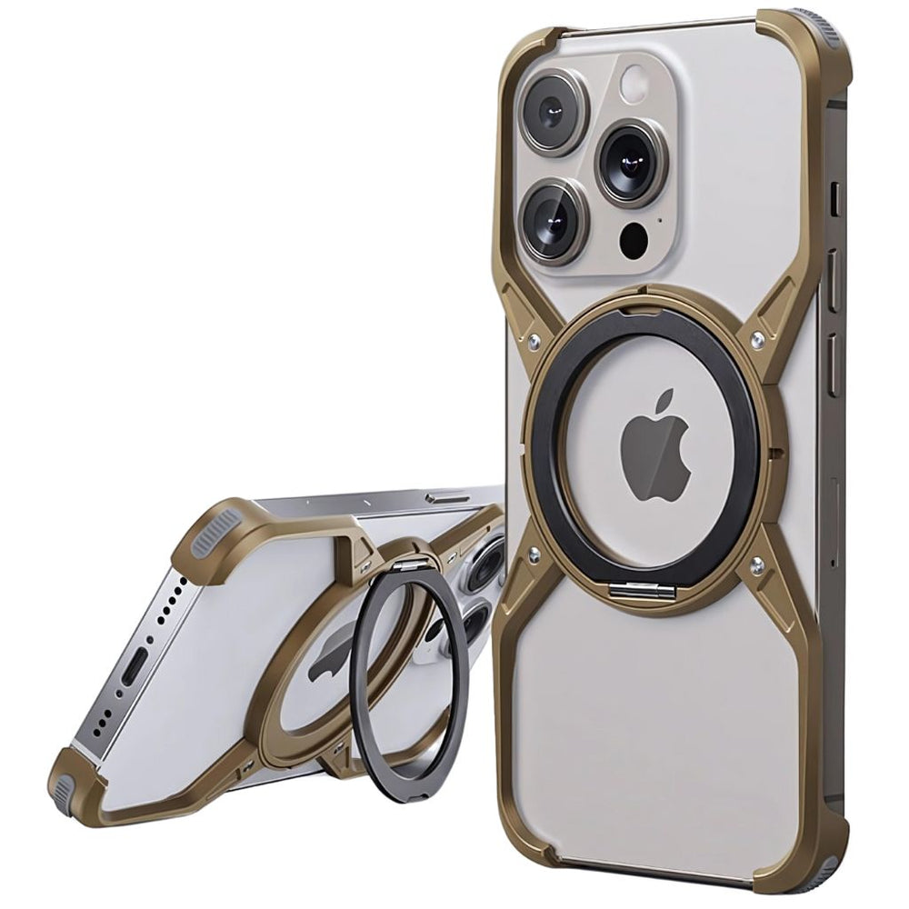 NexTECH® | Boundless Aluminum Alloy Case with 360° Magnetic Kickstand for iPhone