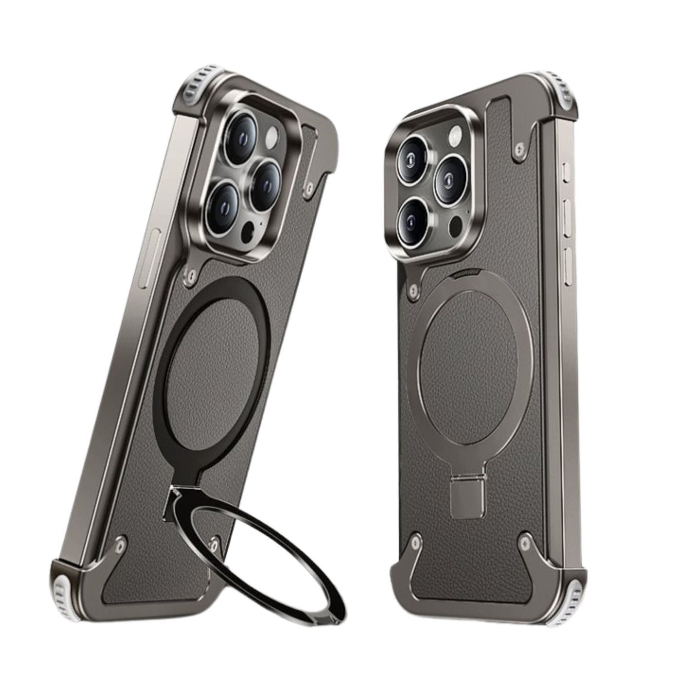 NexTECH® | Magnetic Shockproof Case with Full-Metal 360° Rotation Bracket for iPhone
