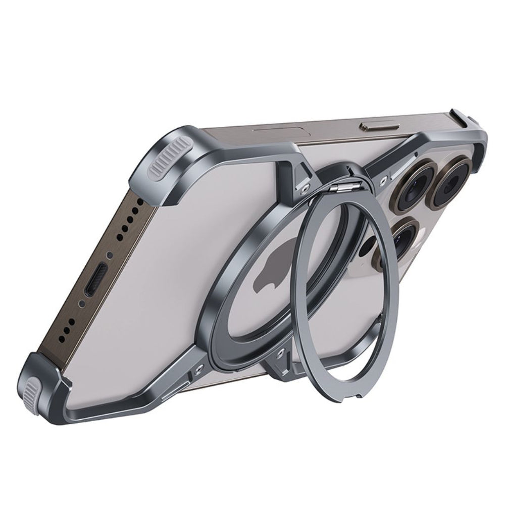 NexTECH® | Boundless Aluminum Alloy Case with 360° Magnetic Kickstand for iPhone