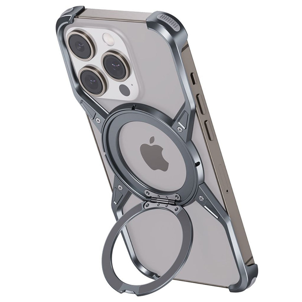 NexTECH® | Boundless Aluminum Alloy Case with 360° Magnetic Kickstand for iPhone