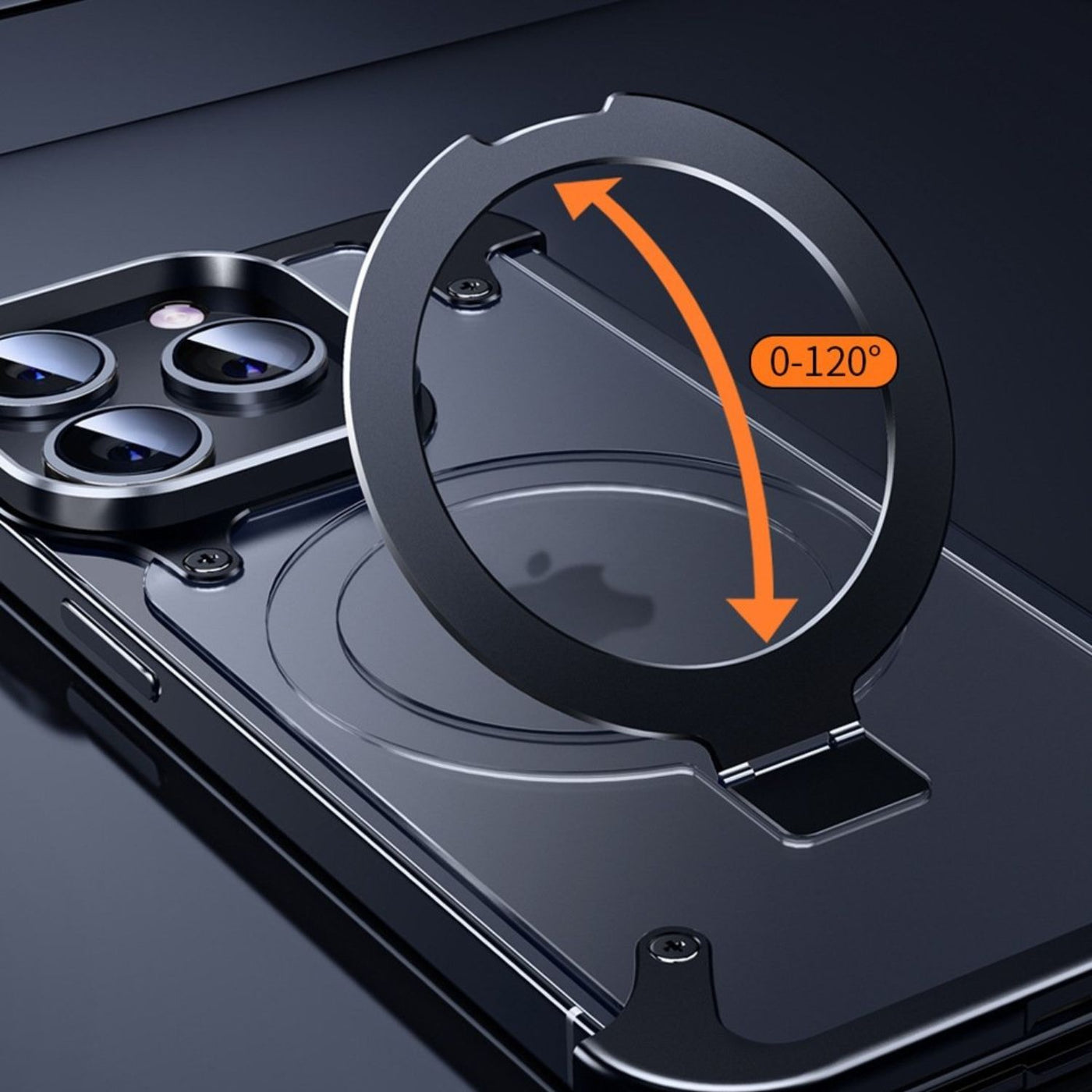 NexTECH® | Magnetic Shockproof Case with Full-Metal 360° Rotation Bracket for iPhone
