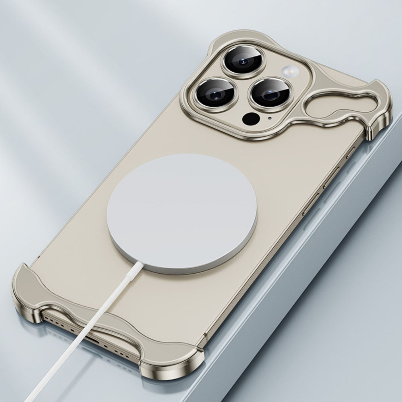 NexTECH® | Bezel-less Shockproof Case with Metallic Protection for iPhone