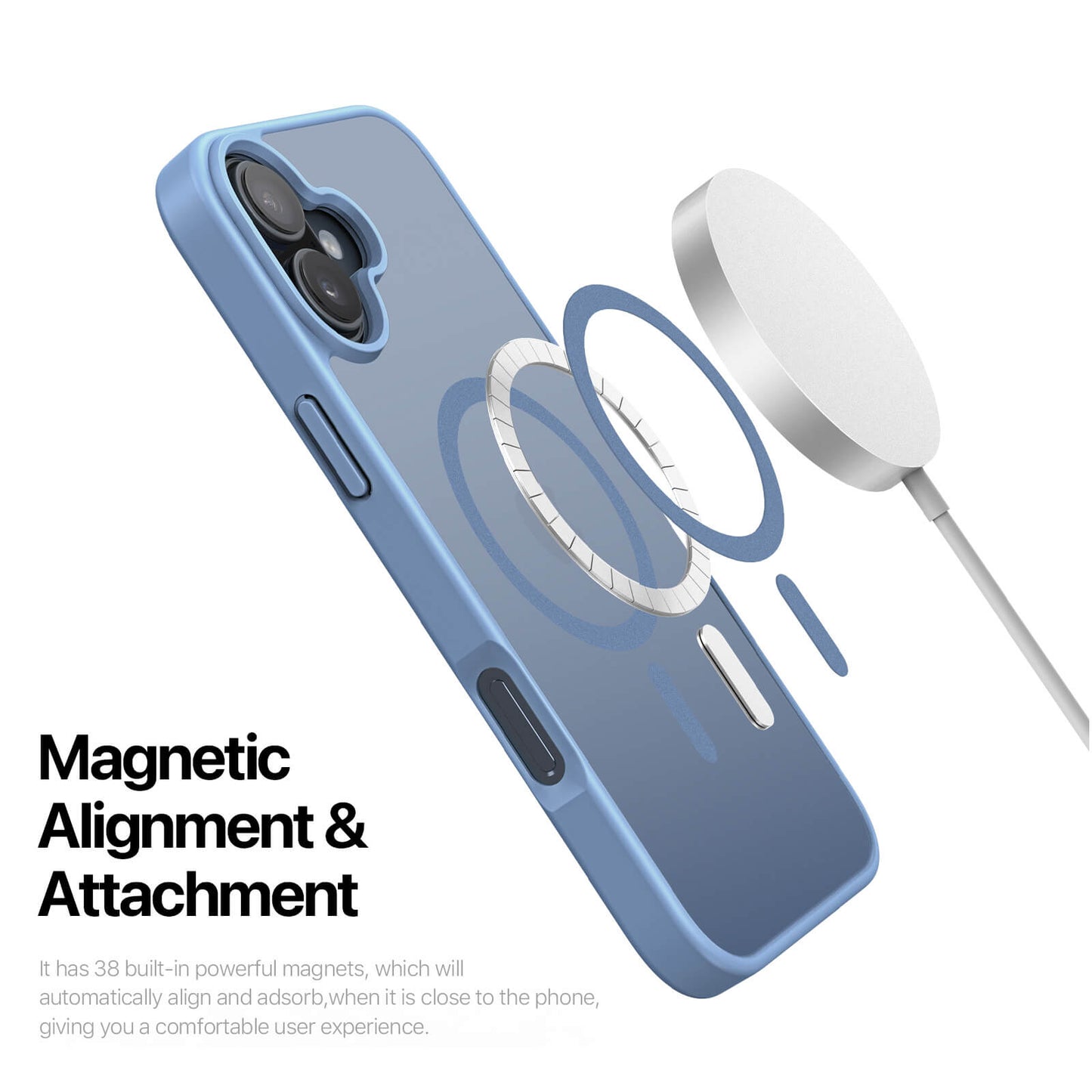 NexTECH® | Shockproof Magnetic Case with Skin-Feel for iPhone 17/16 Series