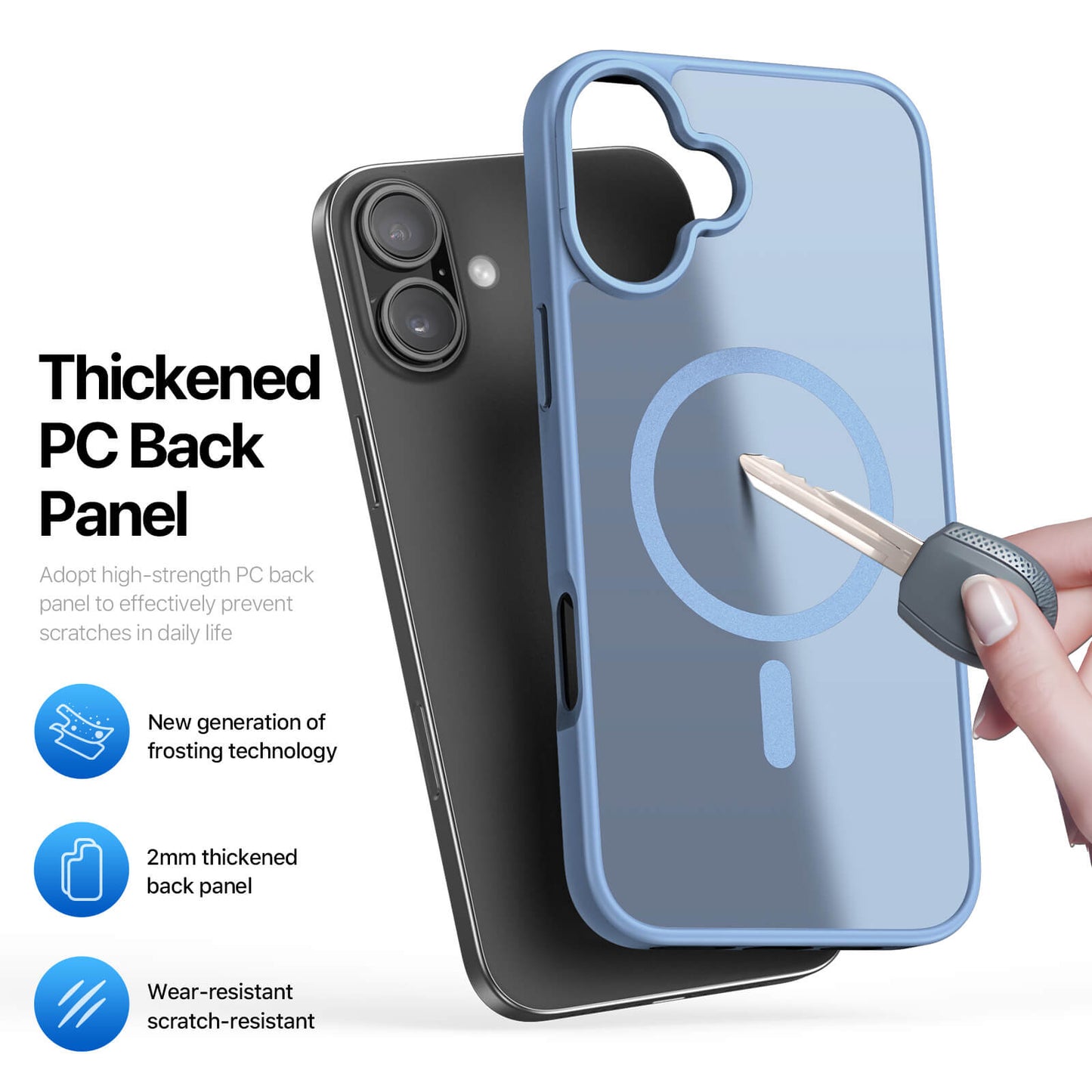 NexTECH® | Shockproof Magnetic Case with Skin-Feel for iPhone 17/16 Series