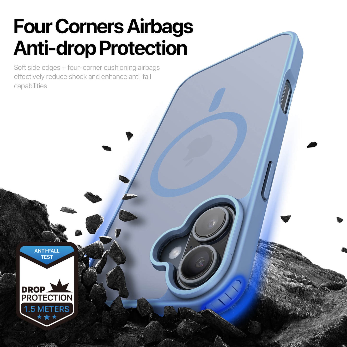NexTECH® | Shockproof Magnetic Case with Skin-Feel for iPhone 17/16 Series