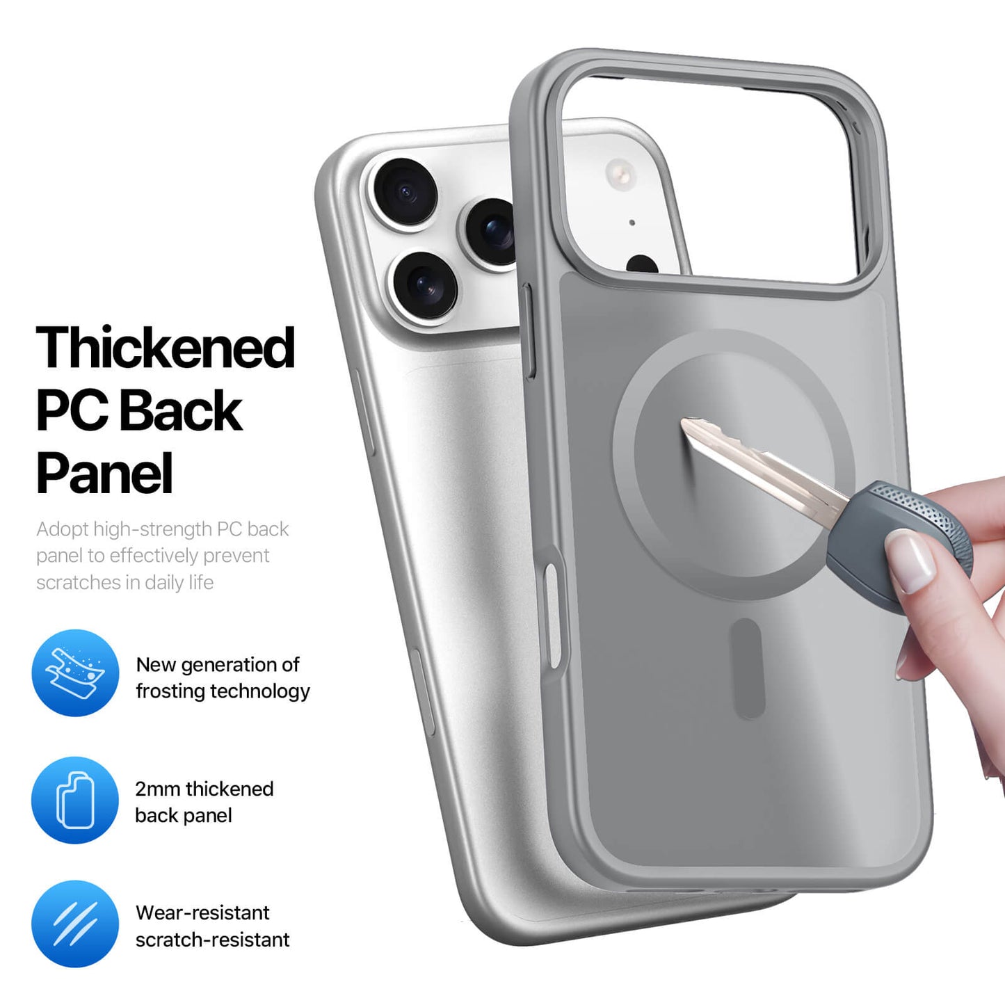 NexTECH® | Shockproof Magnetic Case with Skin-Feel for iPhone 17/16 Series