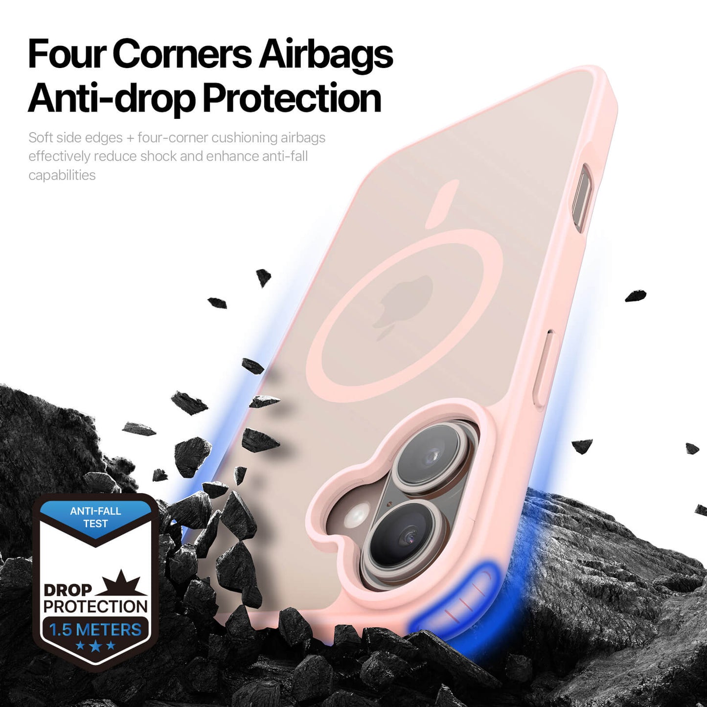 NexTECH® | Shockproof Magnetic Case with Skin-Feel for iPhone 17/16 Series