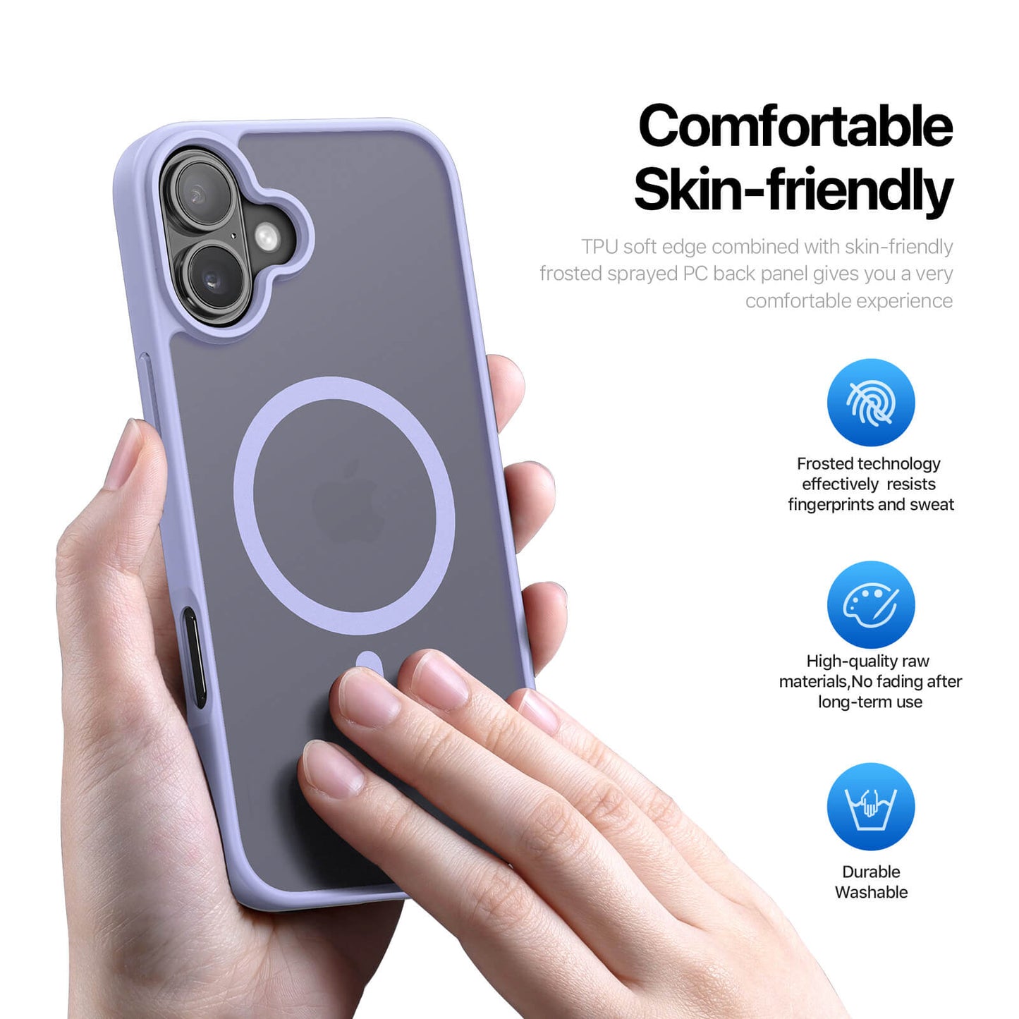 NexTECH® | Shockproof Magnetic Case with Skin-Feel for iPhone 17/16 Series