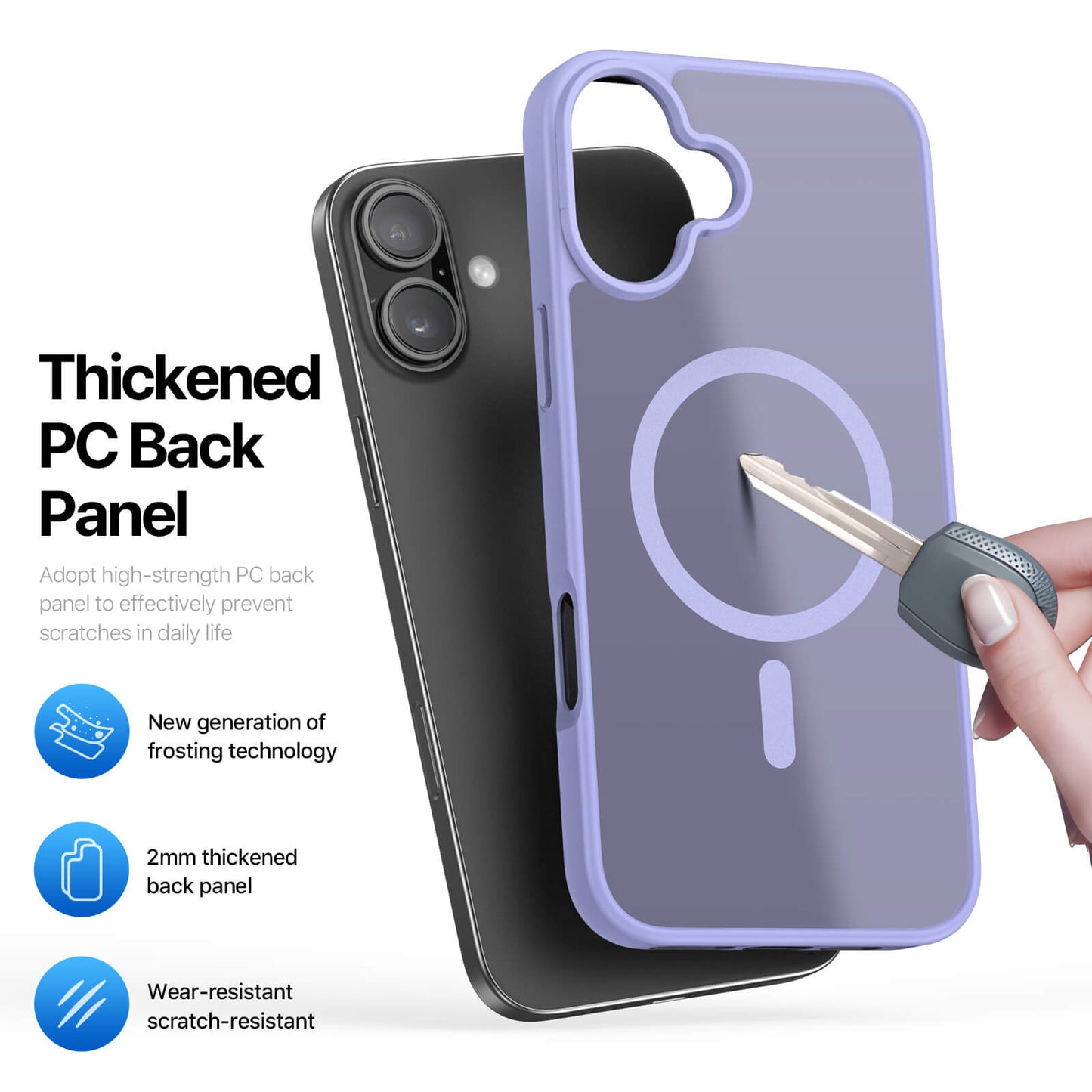 NexTECH® | Shockproof Magnetic Case with Skin-Feel for iPhone 17/16 Series