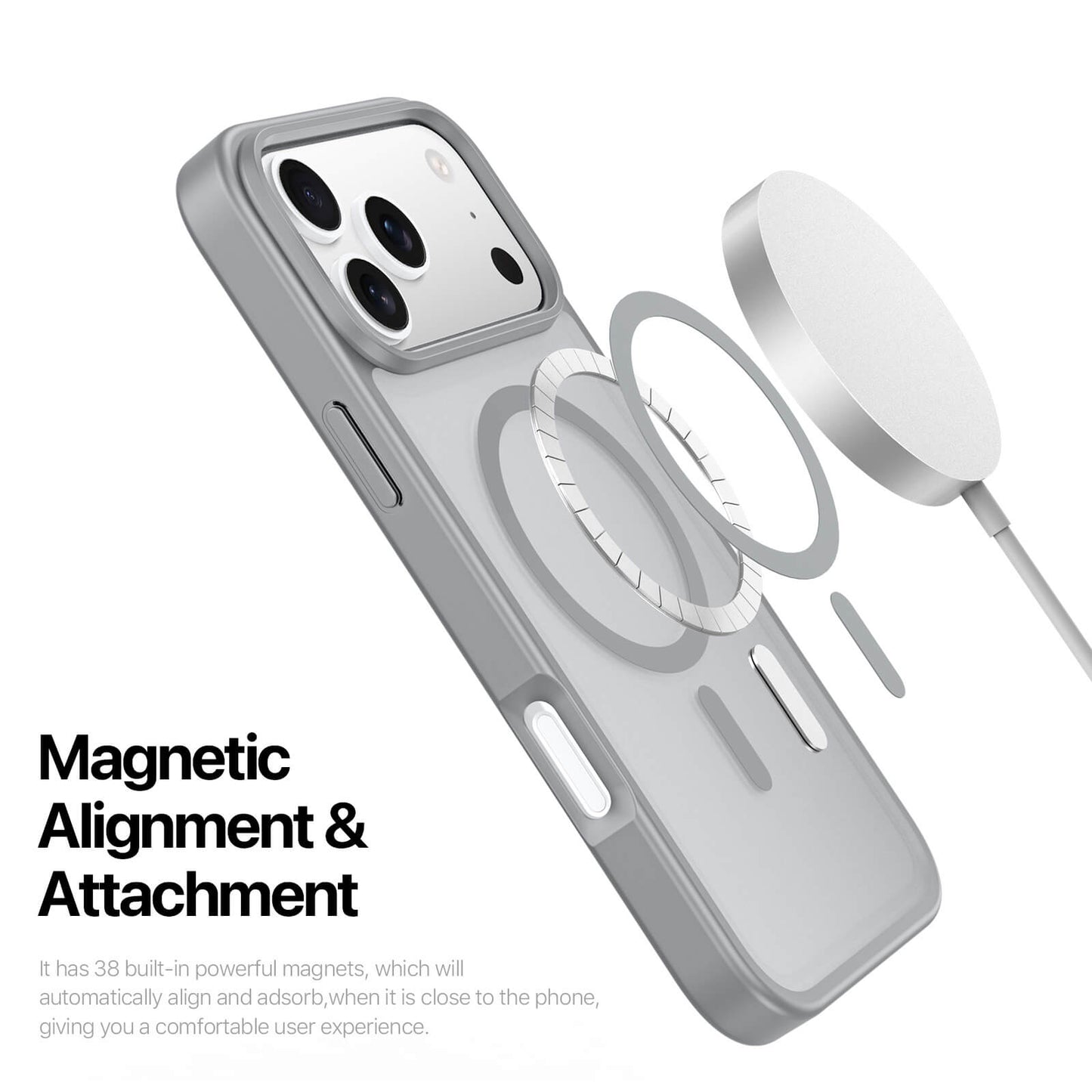 NexTECH® | Shockproof Magnetic Case with Skin-Feel for iPhone 17/16 Series