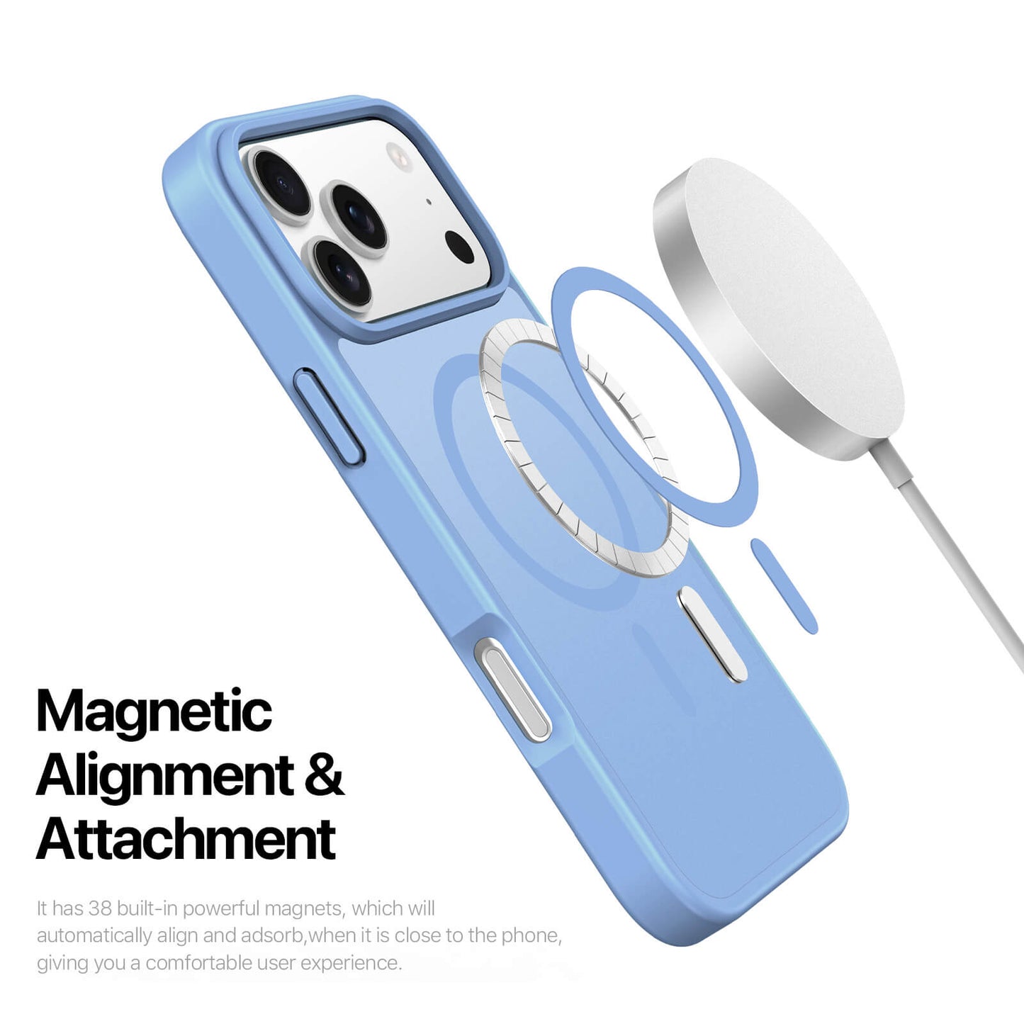NexTECH® | Shockproof Magnetic Case with Skin-Feel for iPhone 17/16 Series