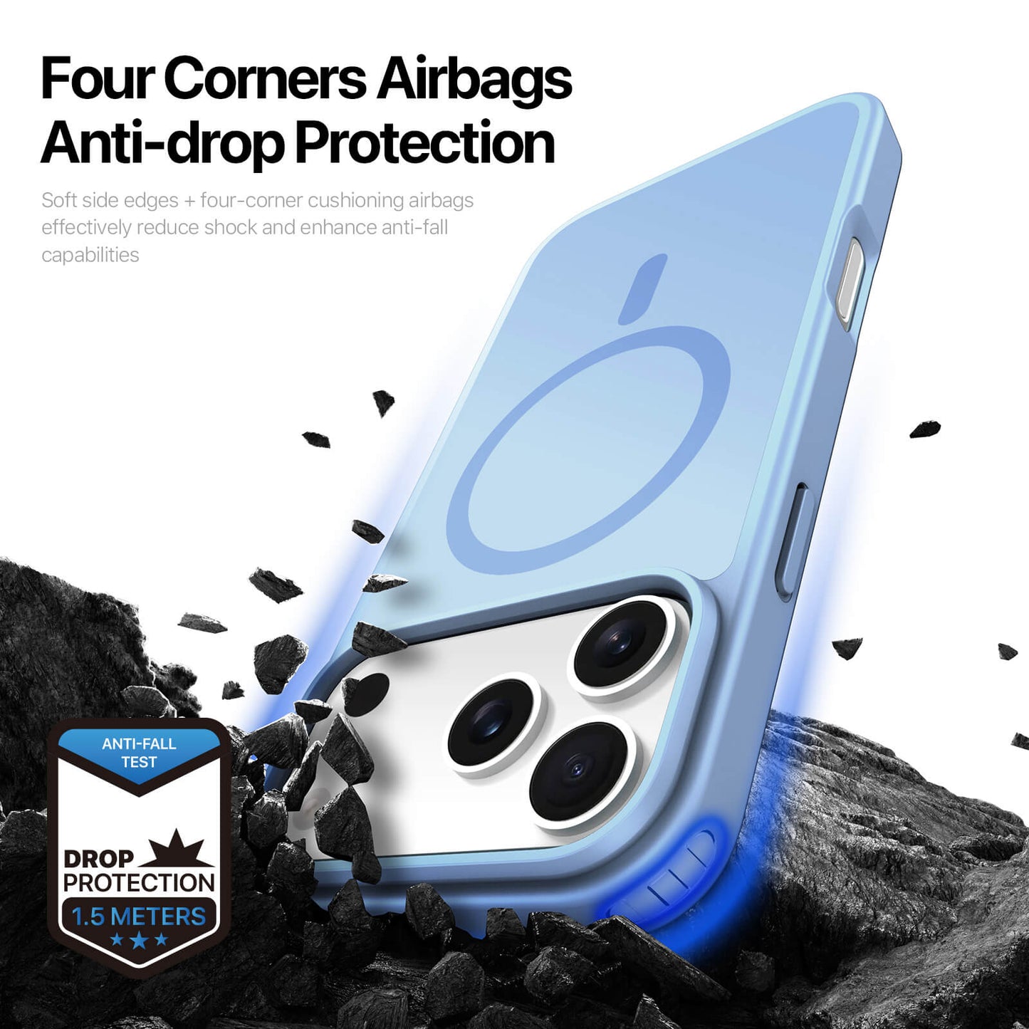 NexTECH® | Shockproof Magnetic Case with Skin-Feel for iPhone 17/16 Series