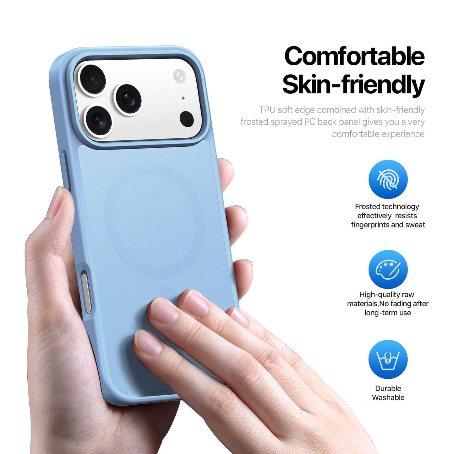NexTECH® | Shockproof Magnetic Case with Skin-Feel for iPhone 17/16 Series