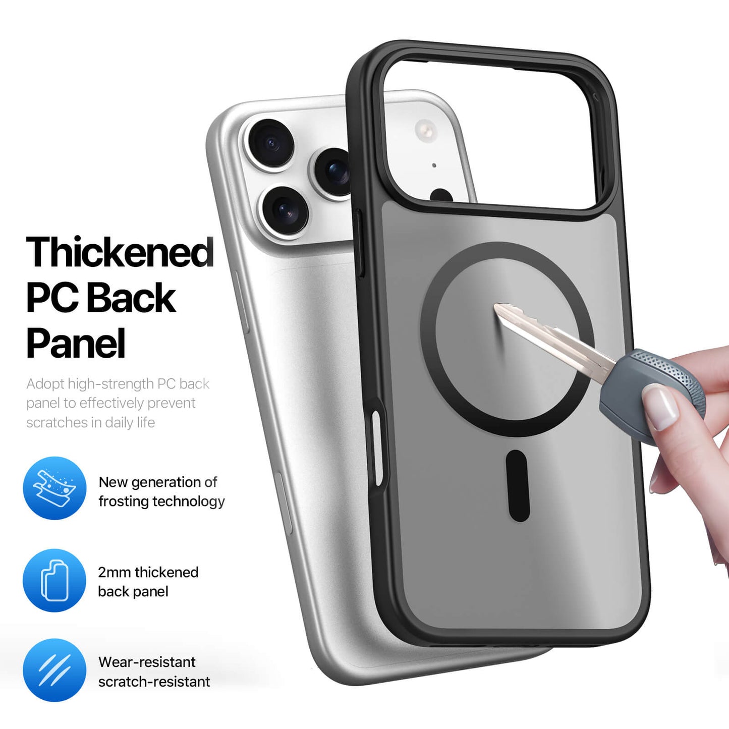 NexTECH® | Shockproof Magnetic Case with Skin-Feel for iPhone 17/16 Series