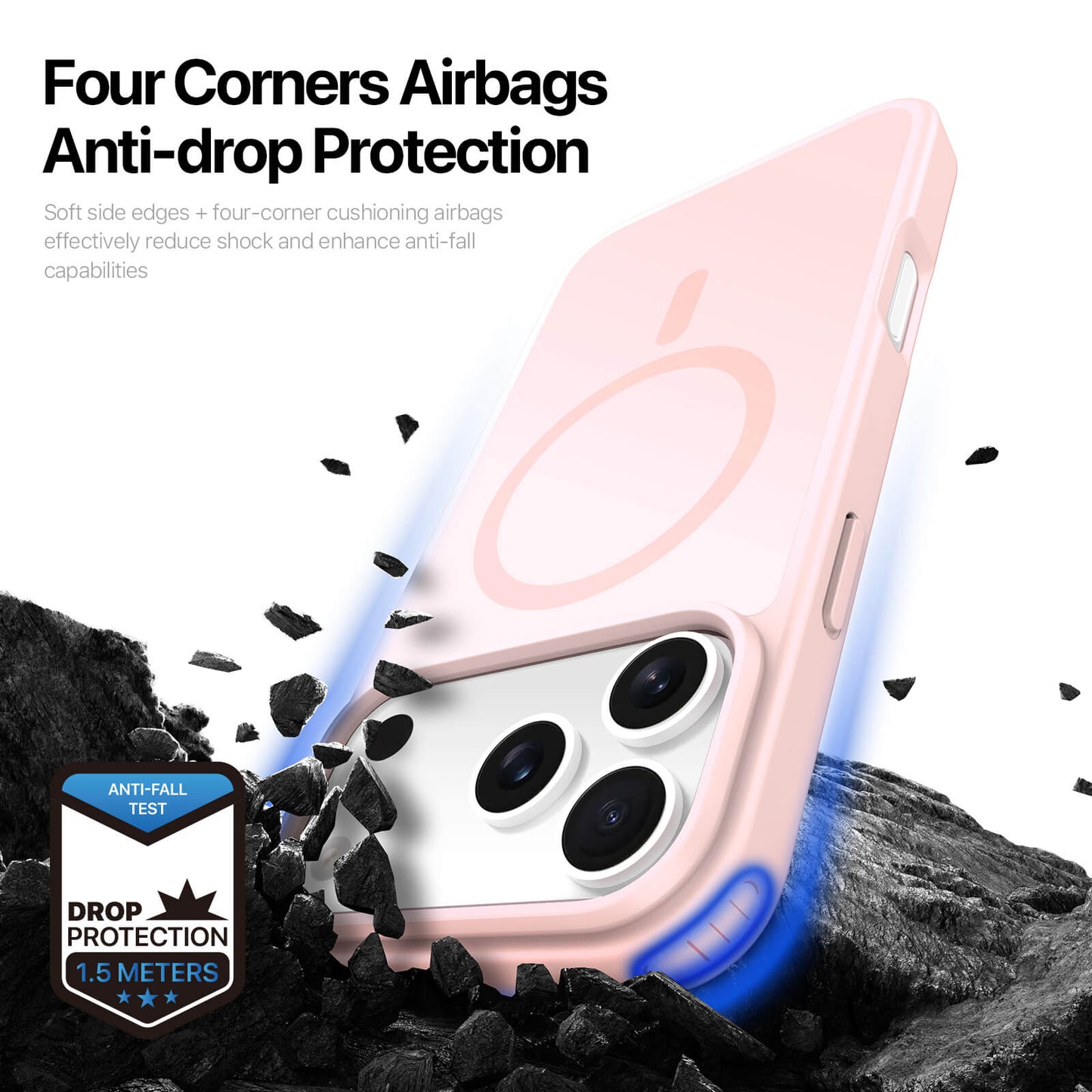NexTECH® | Shockproof Magnetic Case with Skin-Feel for iPhone 17/16 Series