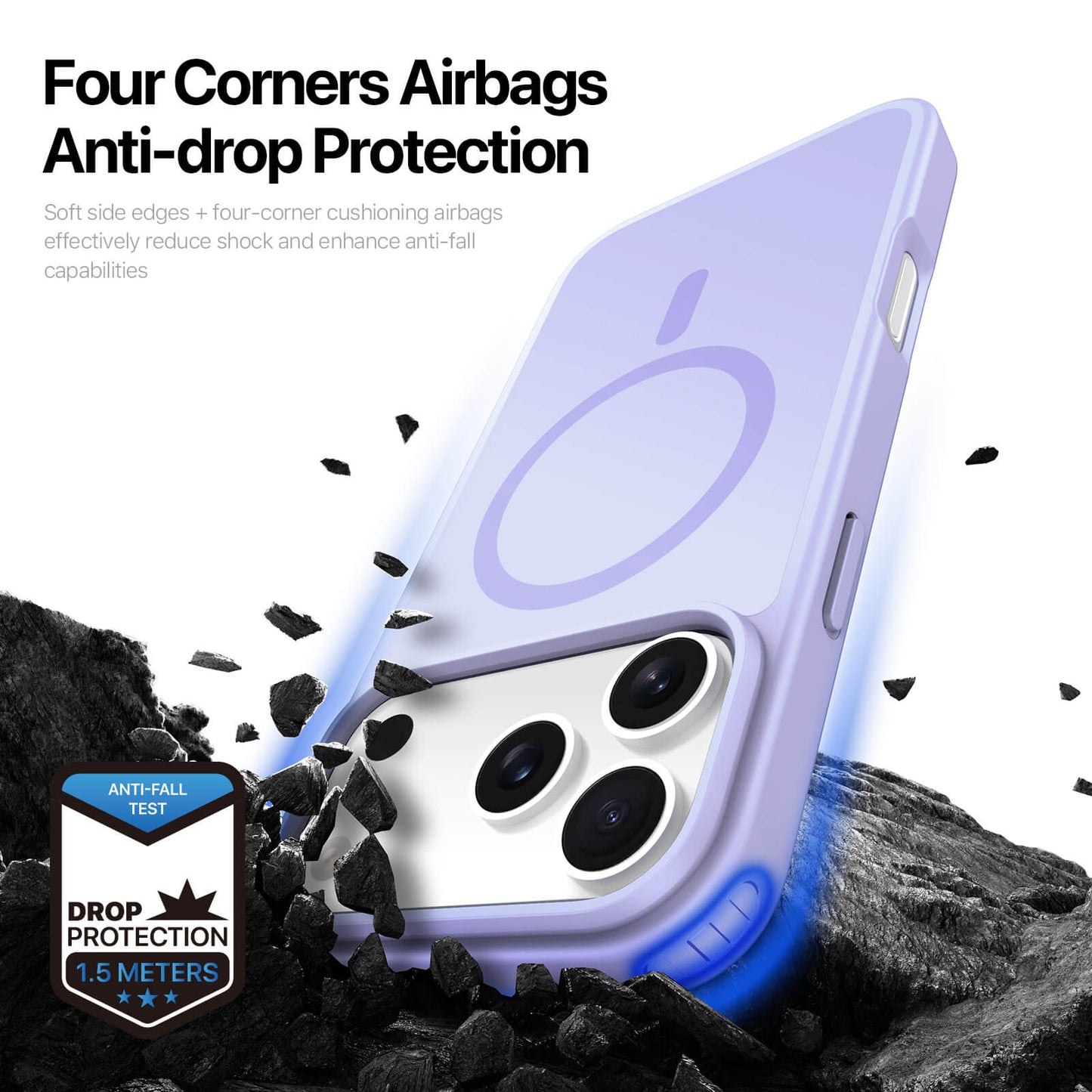 NexTECH® | Shockproof Magnetic Case with Skin-Feel for iPhone 17/16 Series