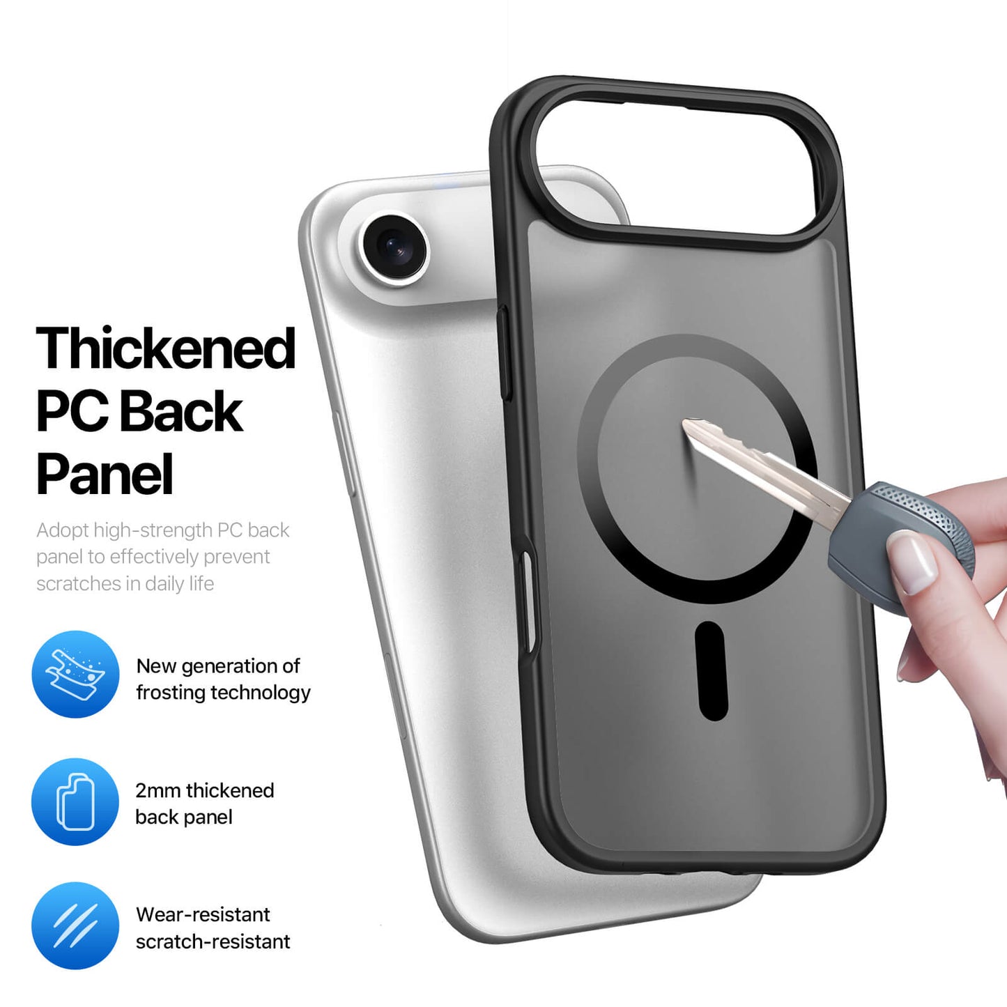 NexTECH® | Shockproof Magnetic Case with Skin-Feel for iPhone 17/16 Series