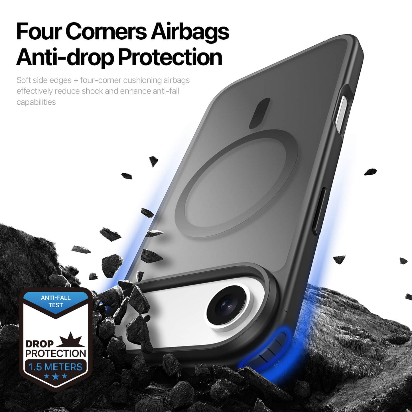 NexTECH® | Shockproof Magnetic Case with Skin-Feel for iPhone 17/16 Series