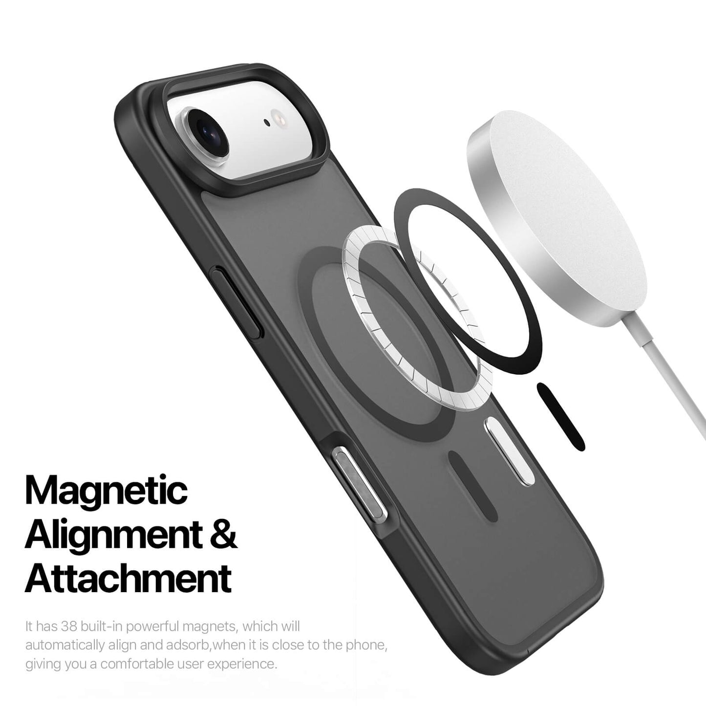 NexTECH® | Shockproof Magnetic Case with Skin-Feel for iPhone 17/16 Series