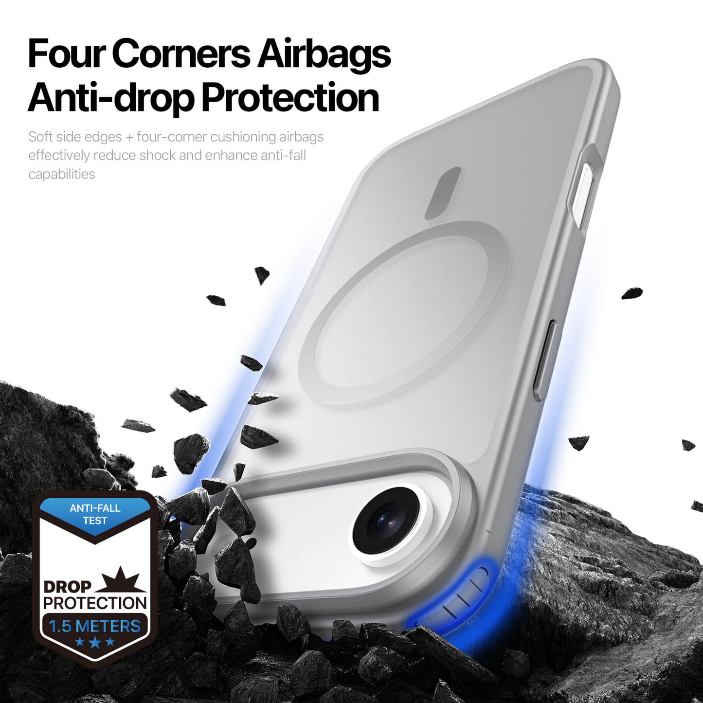 NexTECH® | Shockproof Magnetic Case with Skin-Feel for iPhone 17/16 Series