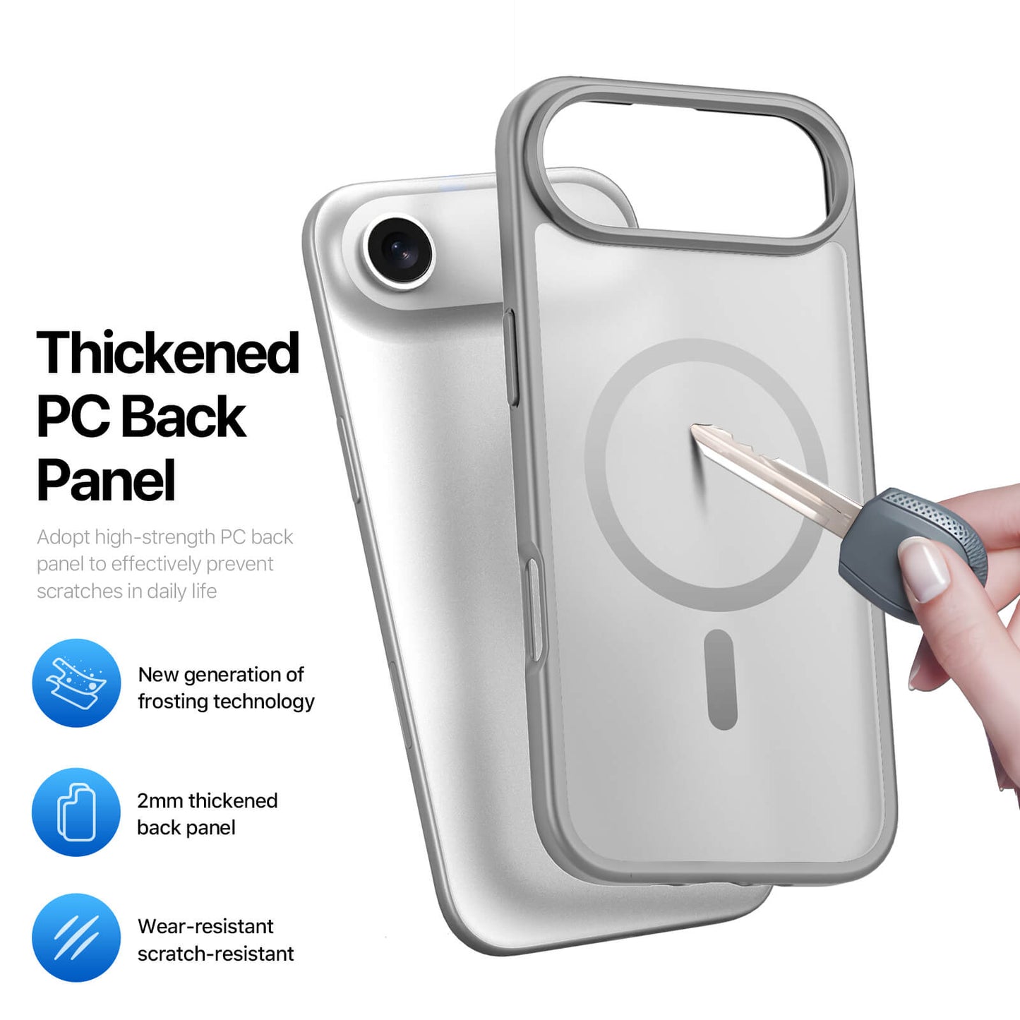 NexTECH® | Shockproof Magnetic Case with Skin-Feel for iPhone 17/16 Series