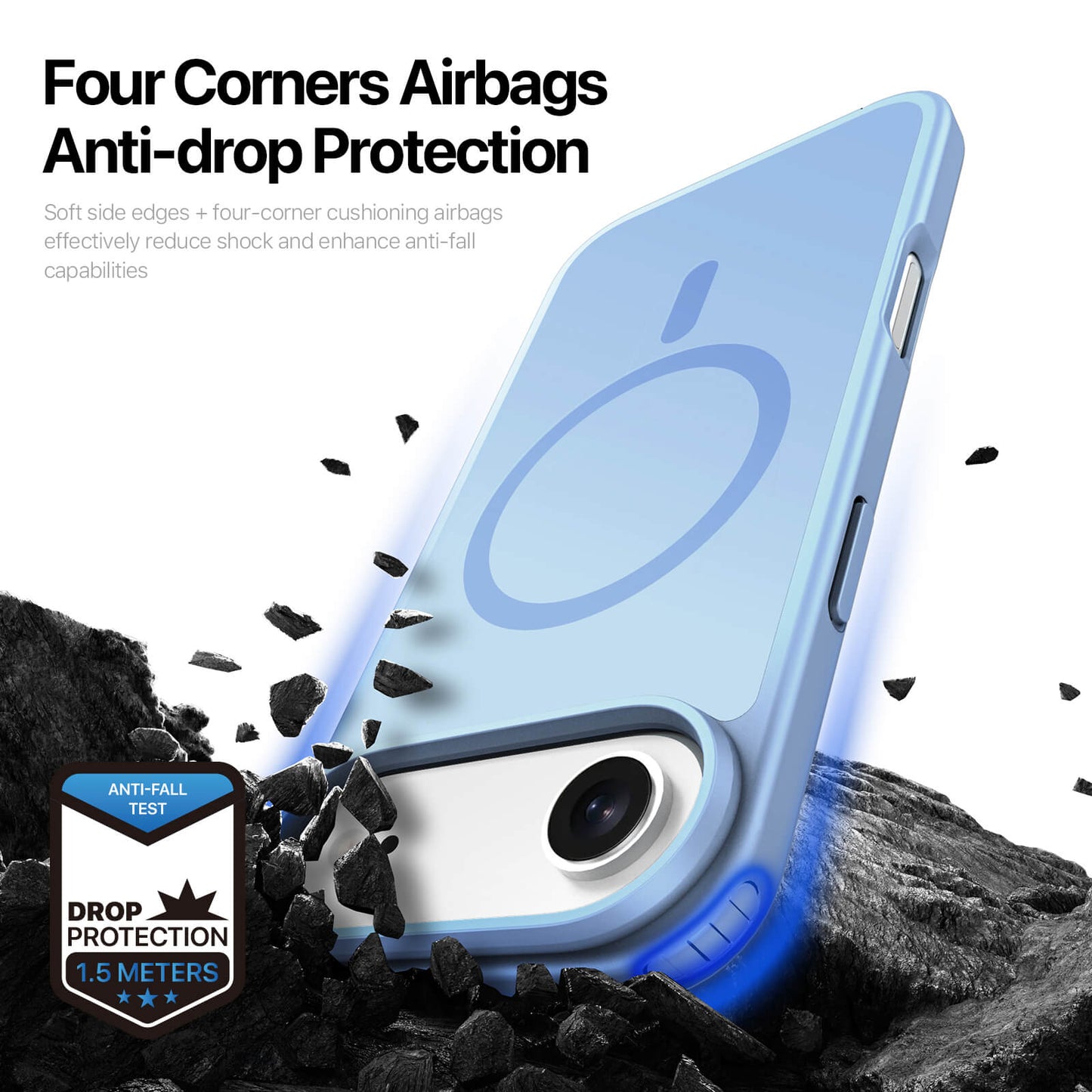 NexTECH® | Shockproof Magnetic Case with Skin-Feel for iPhone 17/16 Series