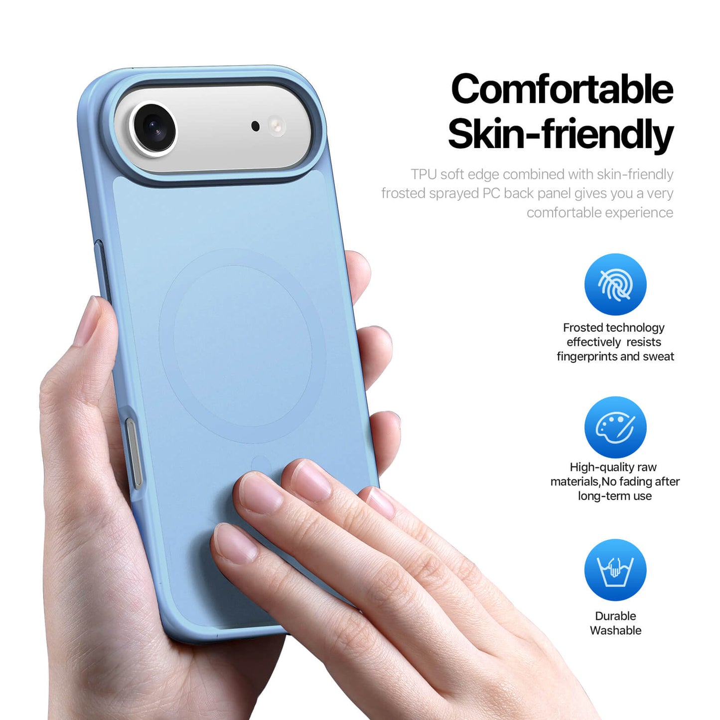 NexTECH® | Shockproof Magnetic Case with Skin-Feel for iPhone 17/16 Series