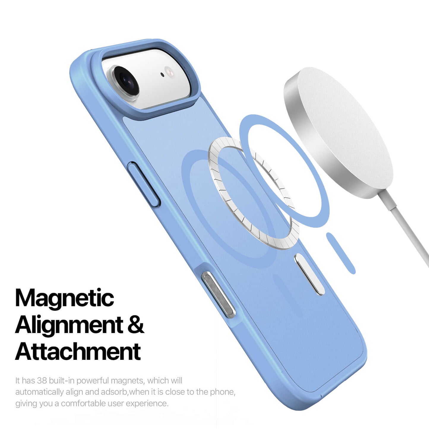 NexTECH® | Shockproof Magnetic Case with Skin-Feel for iPhone 17/16 Series