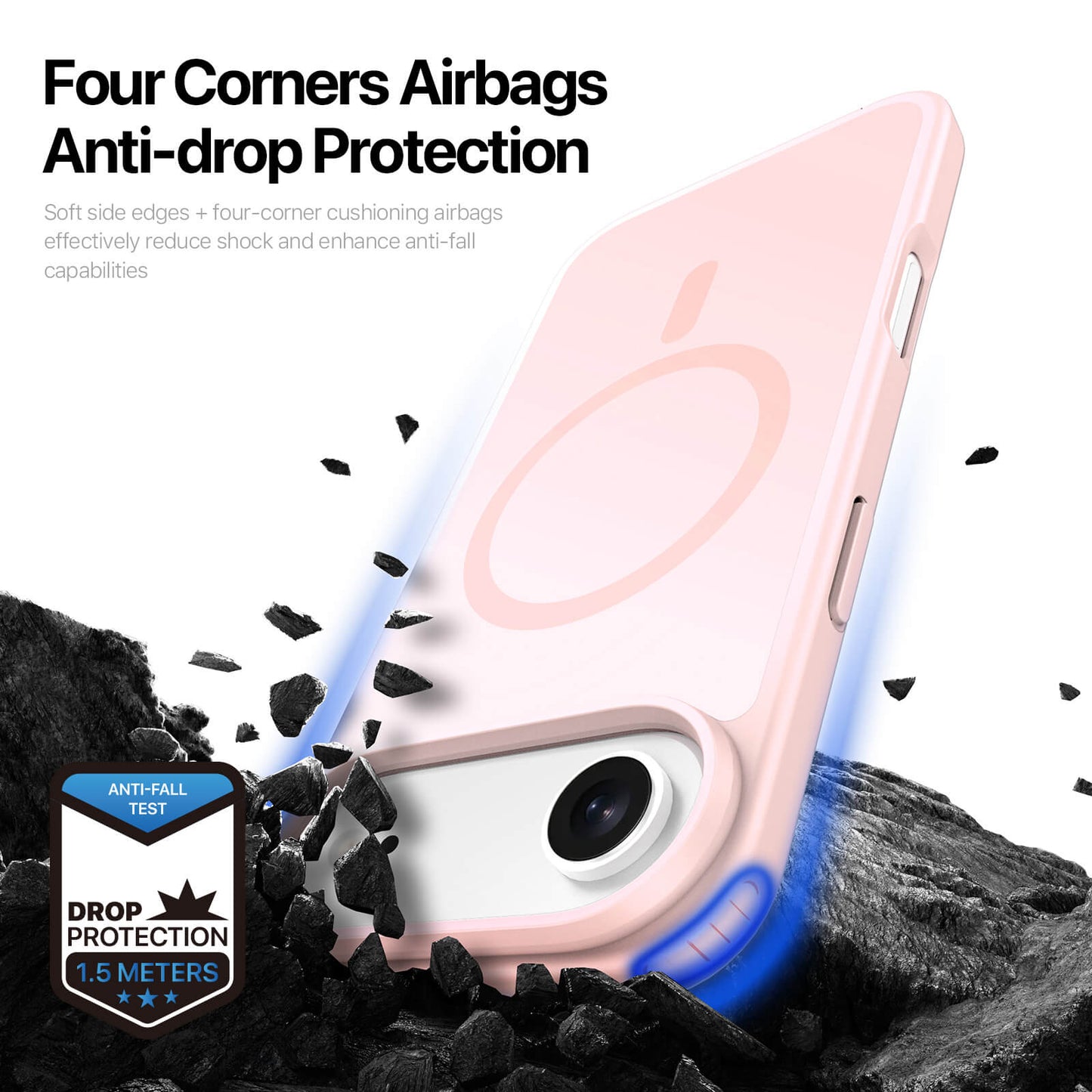 NexTECH® | Shockproof Magnetic Case with Skin-Feel for iPhone 17/16 Series