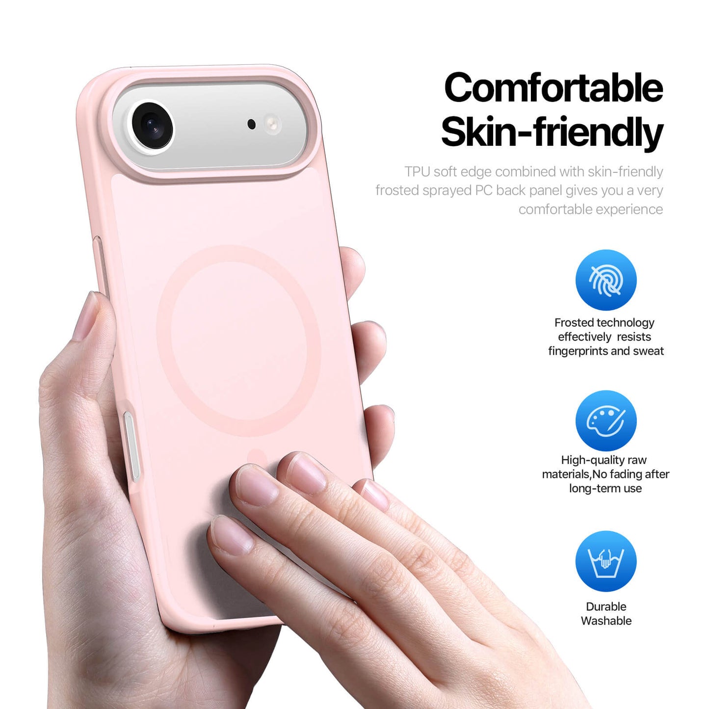 NexTECH® | Shockproof Magnetic Case with Skin-Feel for iPhone 17/16 Series