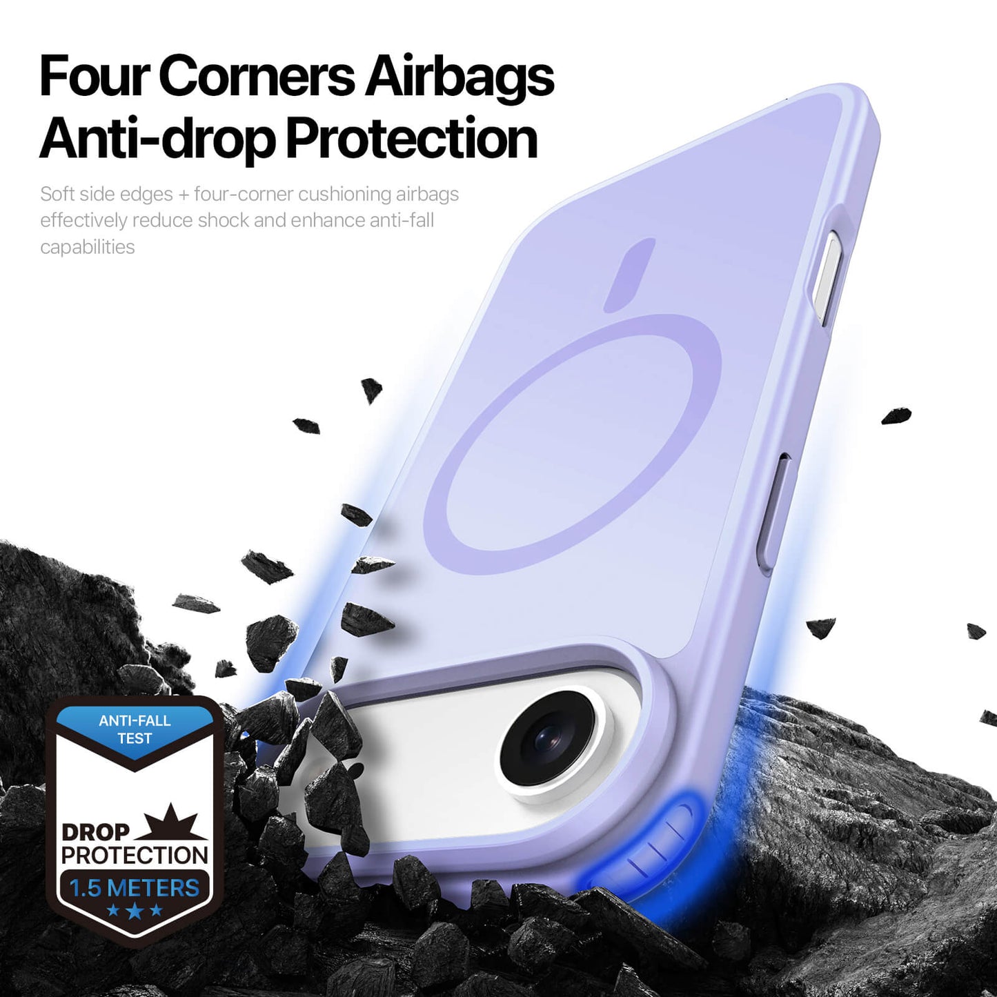 NexTECH® | Shockproof Magnetic Case with Skin-Feel for iPhone 17/16 Series