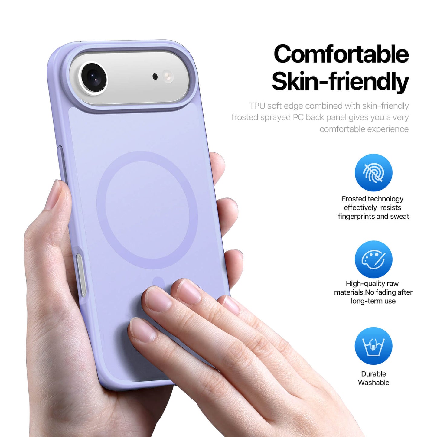 NexTECH® | Shockproof Magnetic Case with Skin-Feel for iPhone 17/16 Series