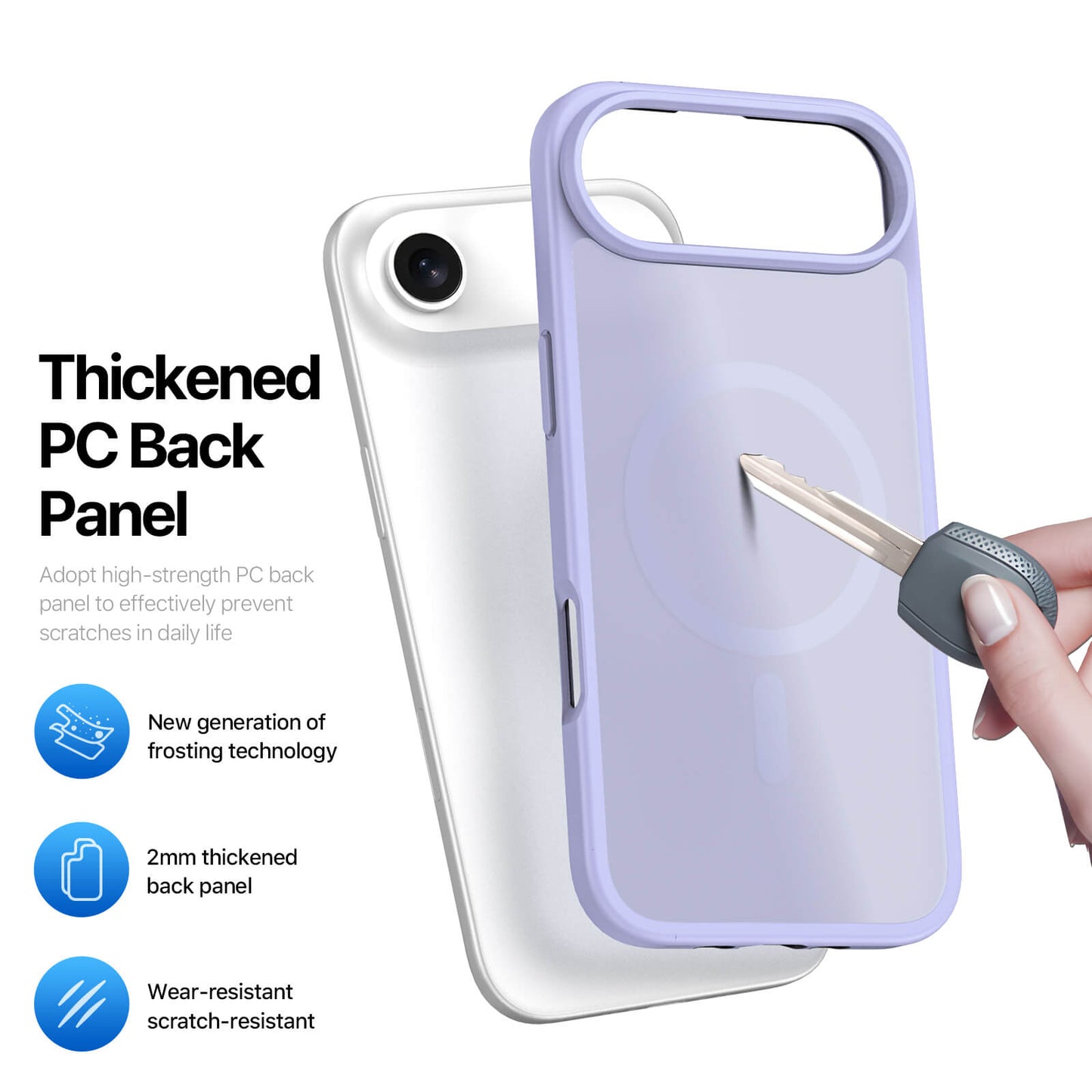 NexTECH® | Shockproof Magnetic Case with Skin-Feel for iPhone 17/16 Series