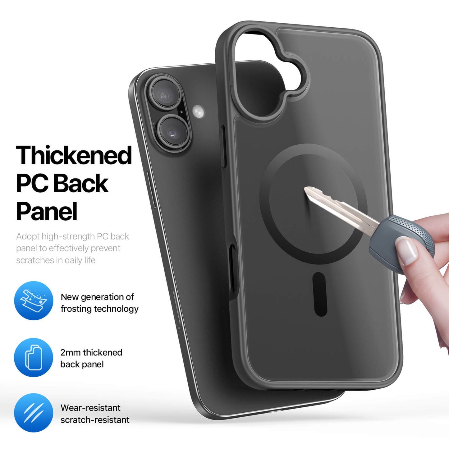 NexTECH® | Shockproof Magnetic Case with Skin-Feel for iPhone 17/16 Series