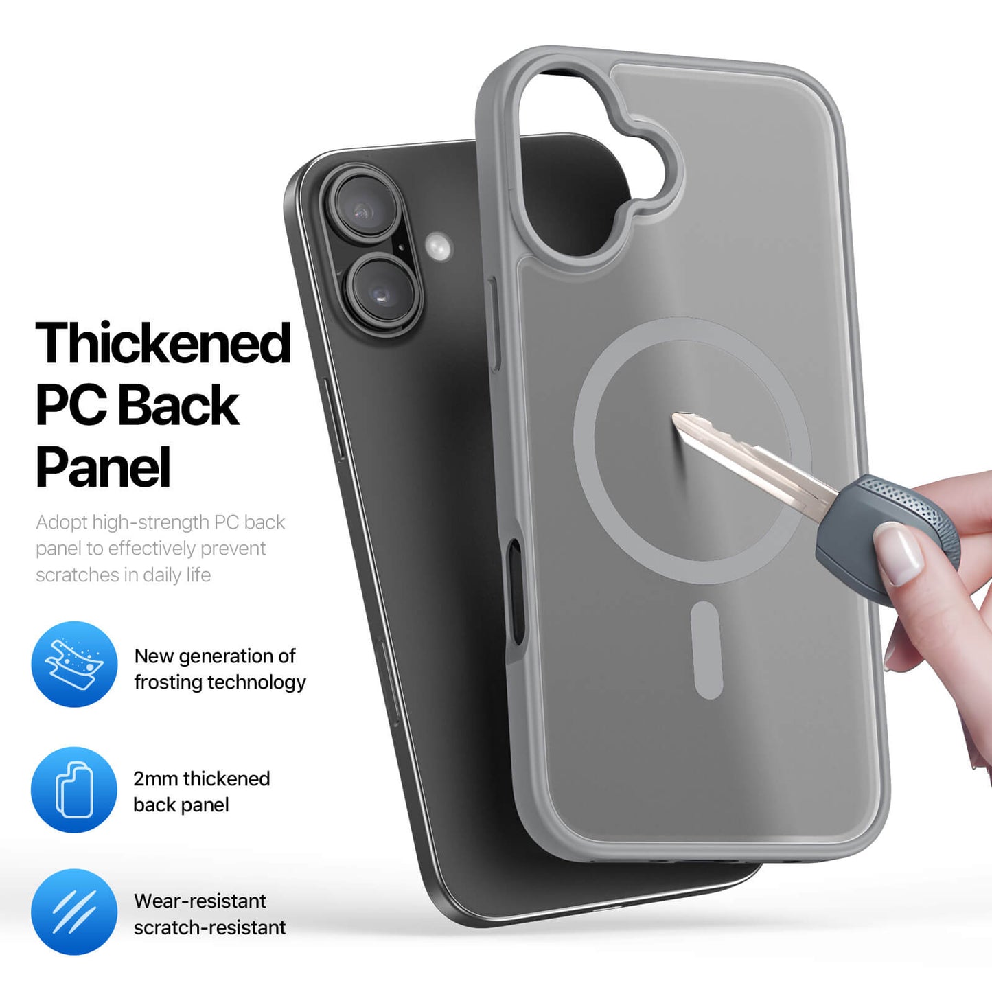 NexTECH® | Shockproof Magnetic Case with Skin-Feel for iPhone 17/16 Series