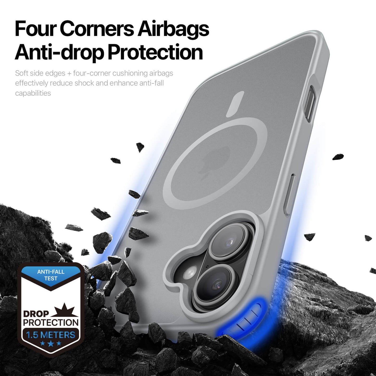 NexTECH® | Shockproof Magnetic Case with Skin-Feel for iPhone 17/16 Series
