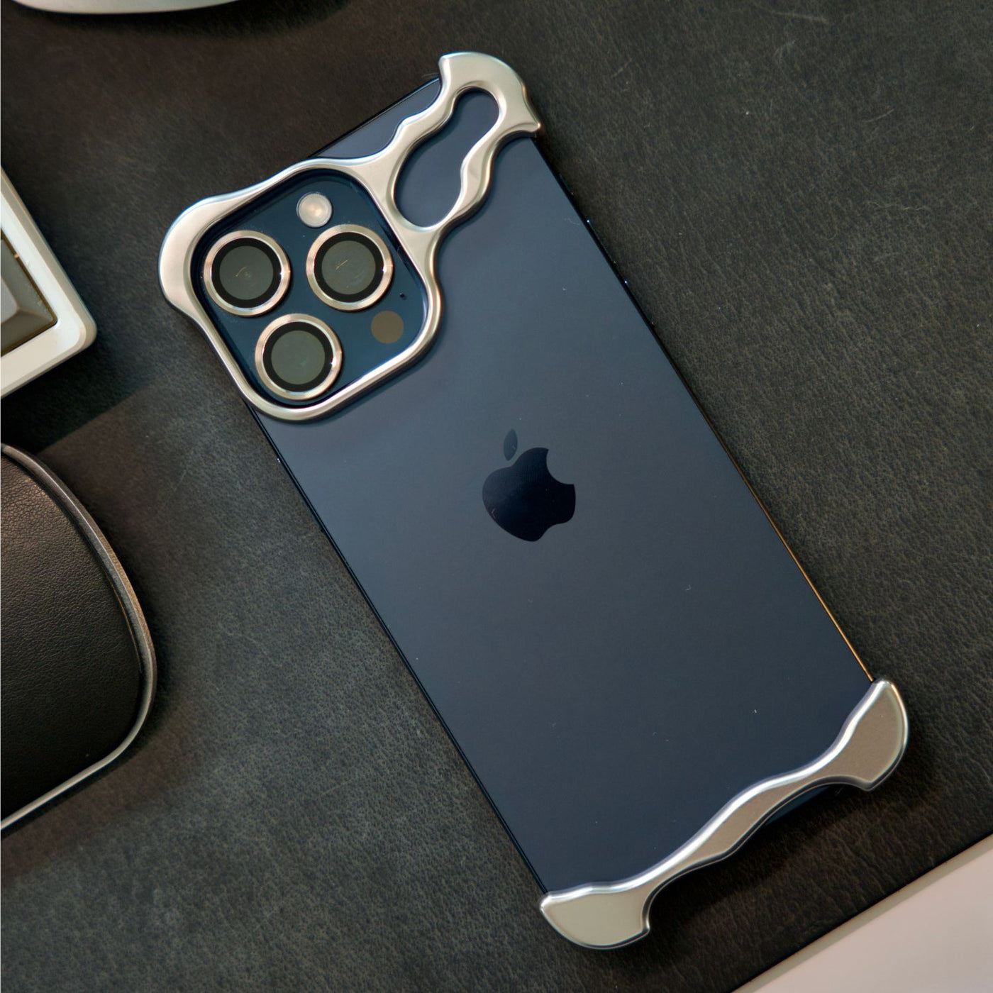 NexTECH® | Bezel-less Shockproof Case with Metallic Protection for iPhone