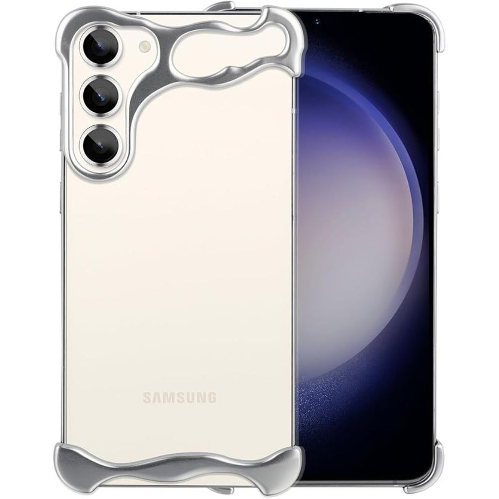 NexTECH® | Bezel-less Anti-Drop Case with Metal Corner Pads for Samsung Galaxy