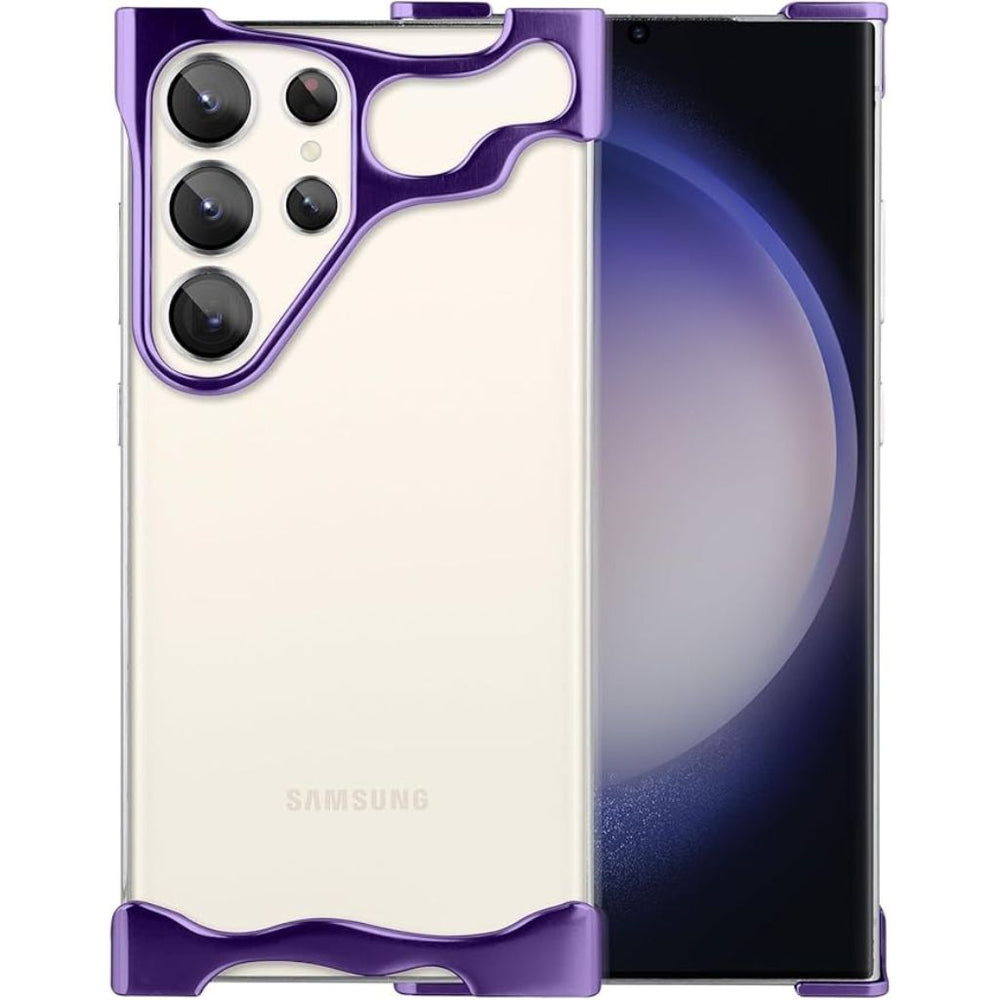 NexTECH® | Bezel-less Anti-Drop Case with Metal Corner Pads for Samsung Galaxy