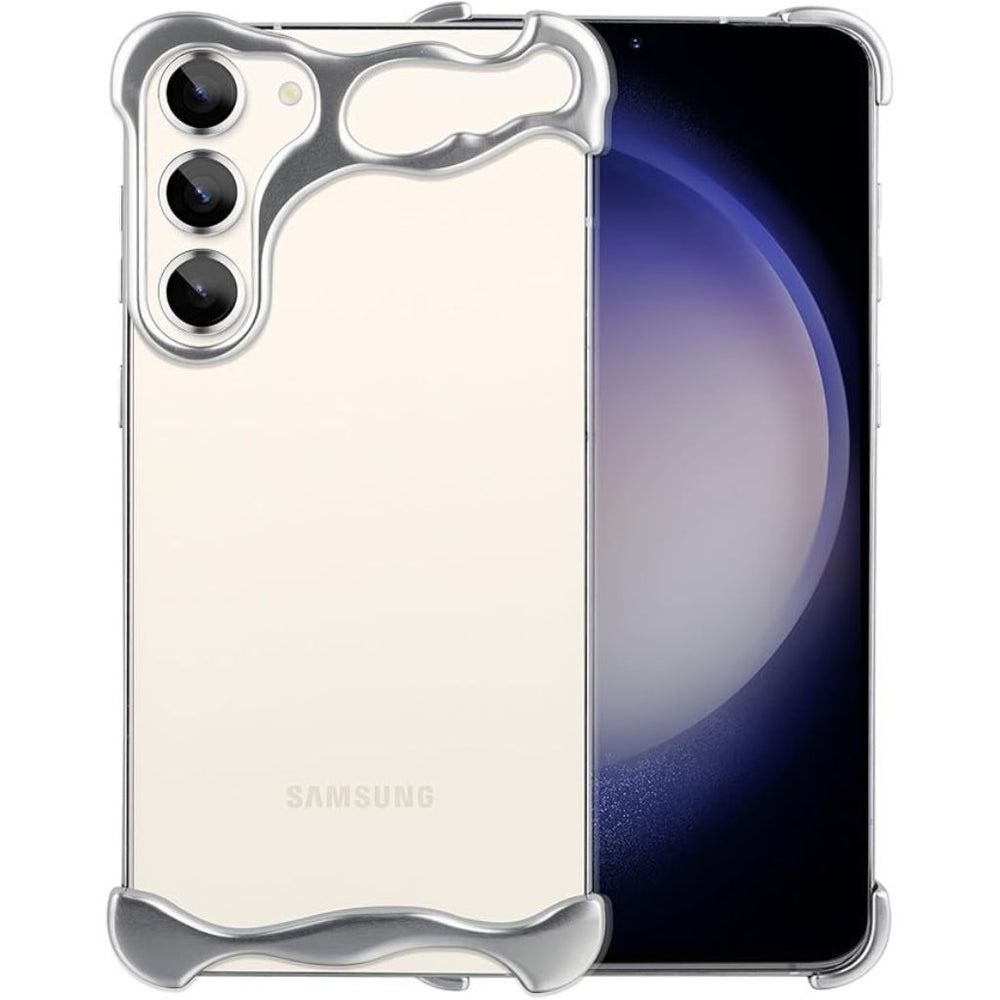 NexTECH® | Bezel-less Anti-Drop Case with Metal Corner Pads for Samsung Galaxy