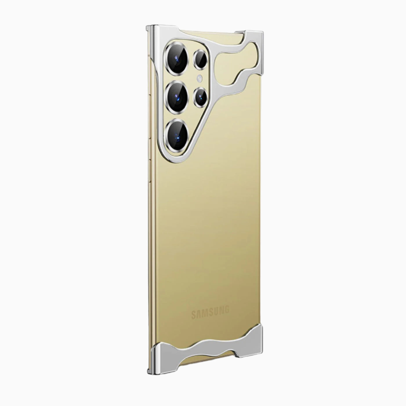 NexTECH® | Bezel-less Anti-Drop Case with Metal Corner Pads for Samsung Galaxy